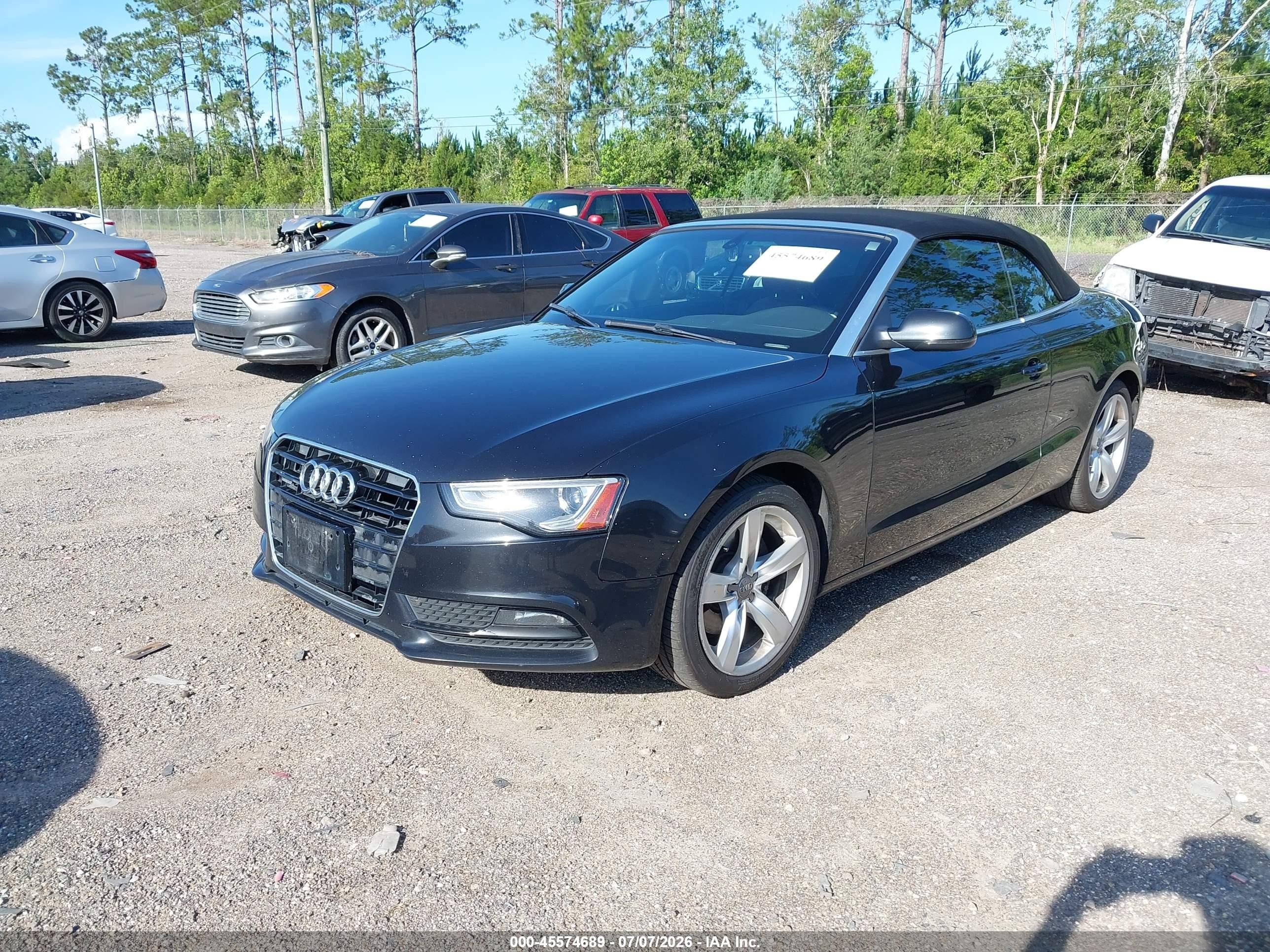 2014 Audi A5 2.0t Premium Black vin: WAULFAFH9EN006532