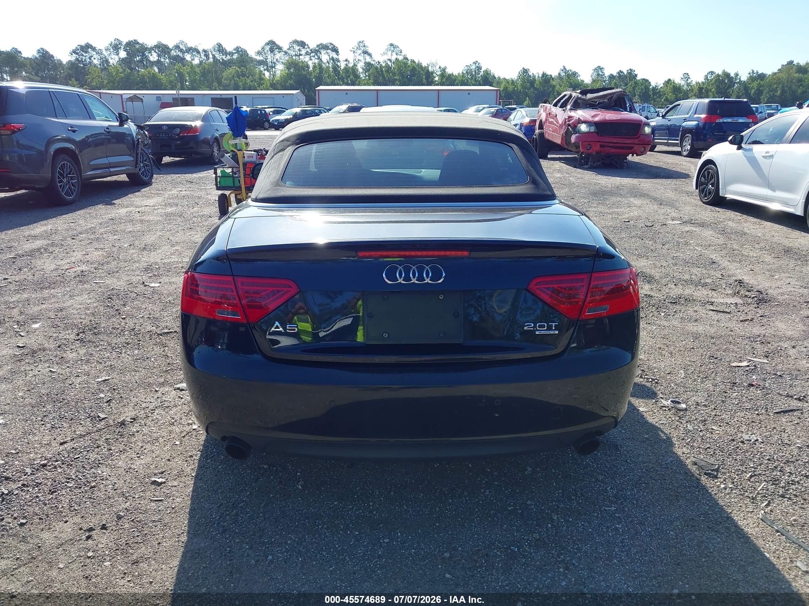 2014 Audi A5 2.0t Premium Black vin: WAULFAFH9EN006532