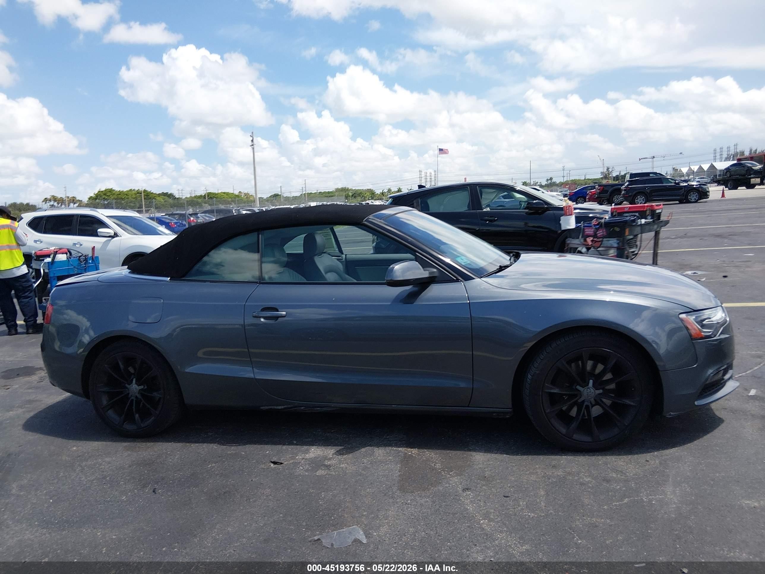 2013 Audi A5 2.0t Premium Gray vin: WAULFAFHXDN013178