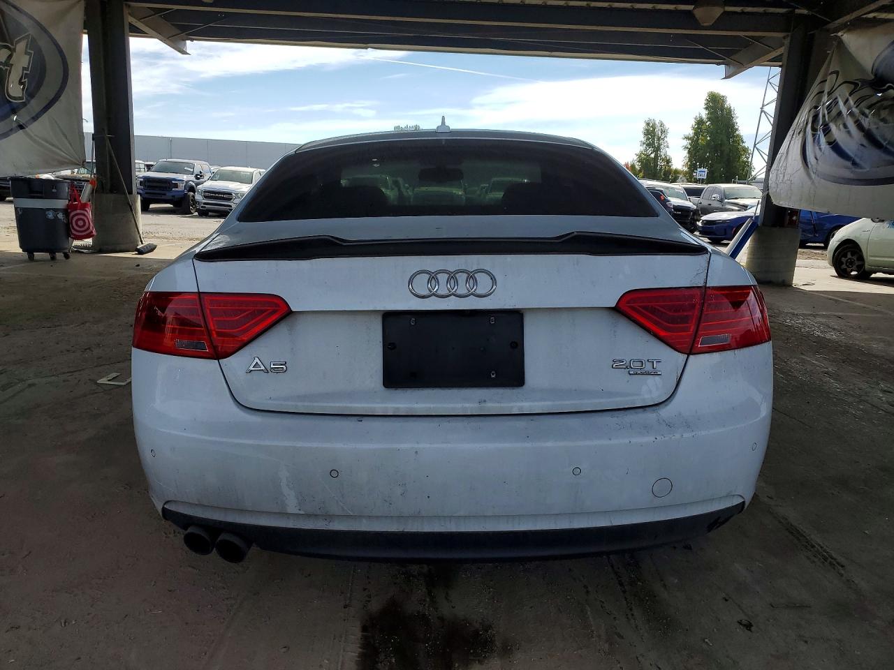 2013 Audi A5 Premium Plus White vin: WAULFAFR0DA026120