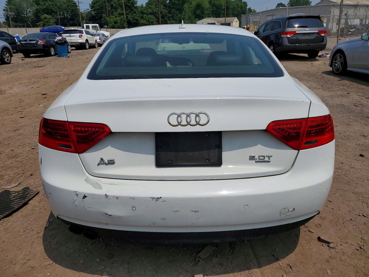 2013 Audi A5 Premium Plus White vin: WAULFAFR1DA045906