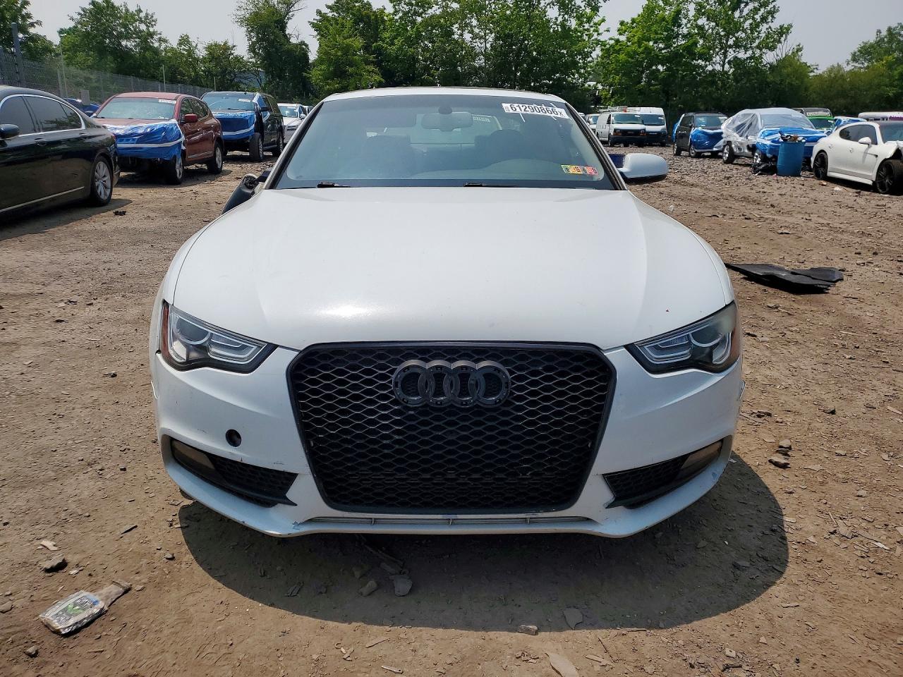 2013 Audi A5 Premium Plus White vin: WAULFAFR1DA045906