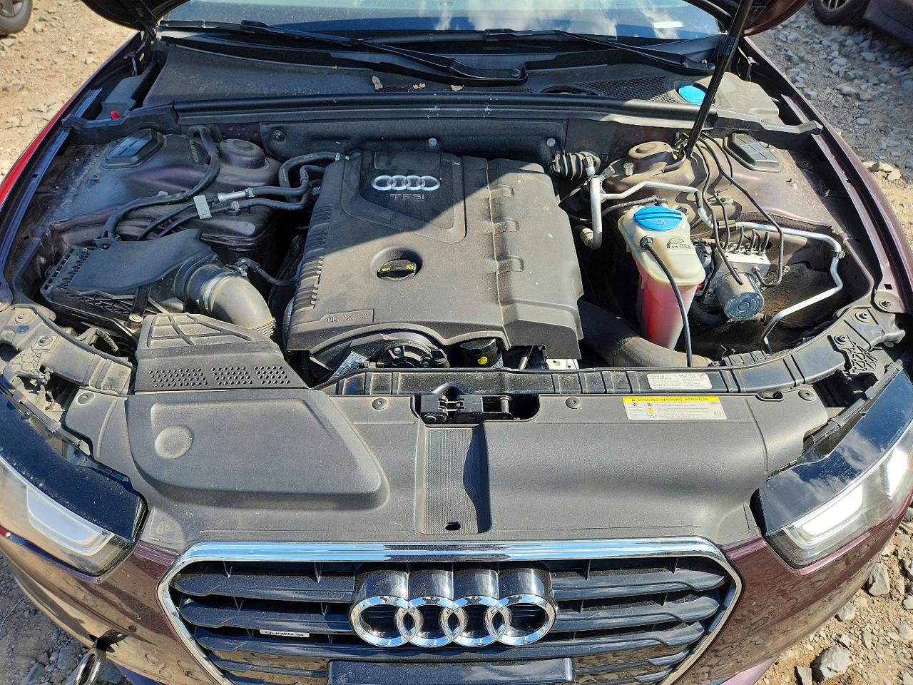 2014 Audi A5 Premium Plus Burgundy vin: WAULFAFR1EA071777