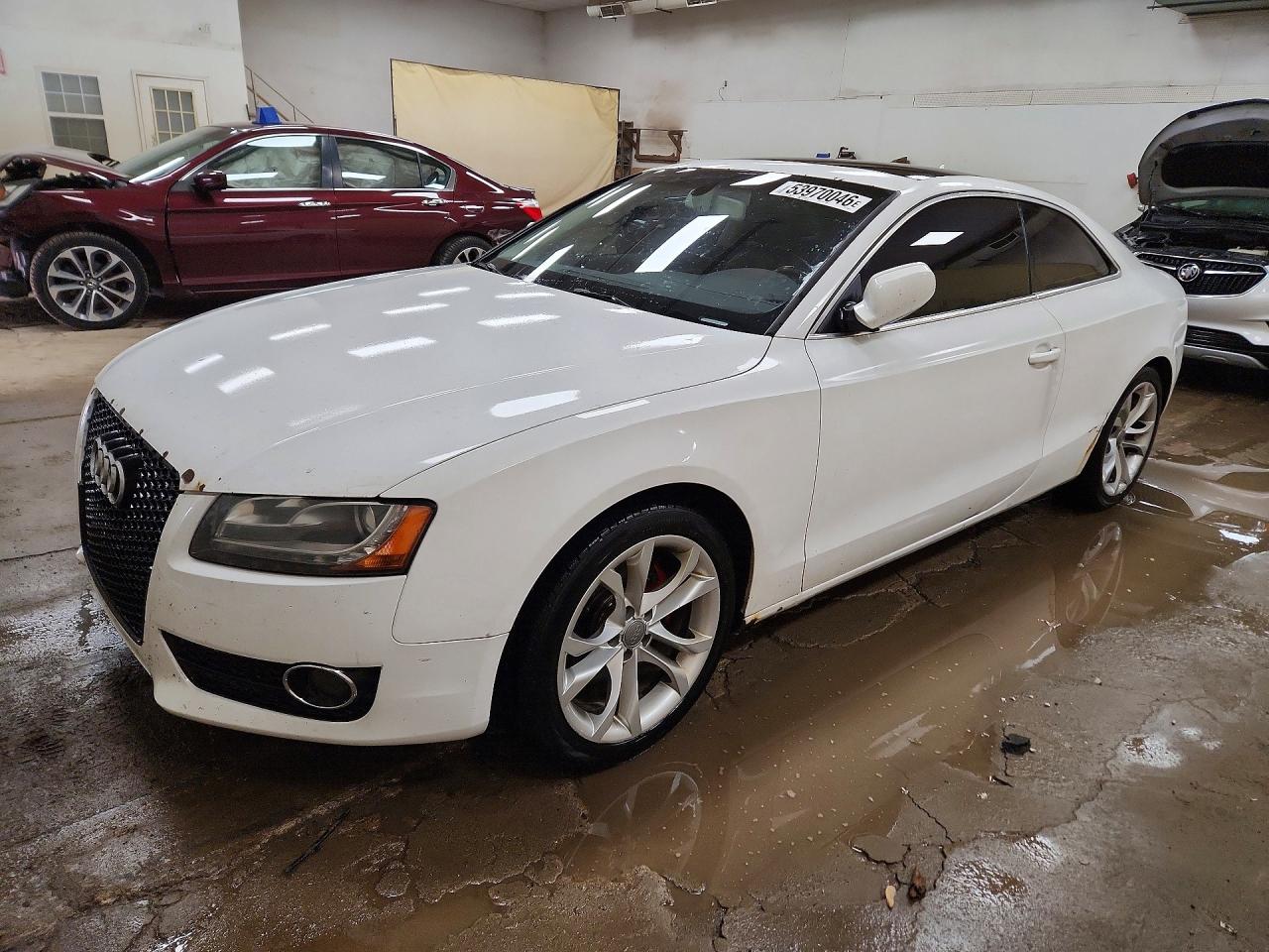 2010 Audi A5 Premium Plus White vin: WAULFAFR2AA010612