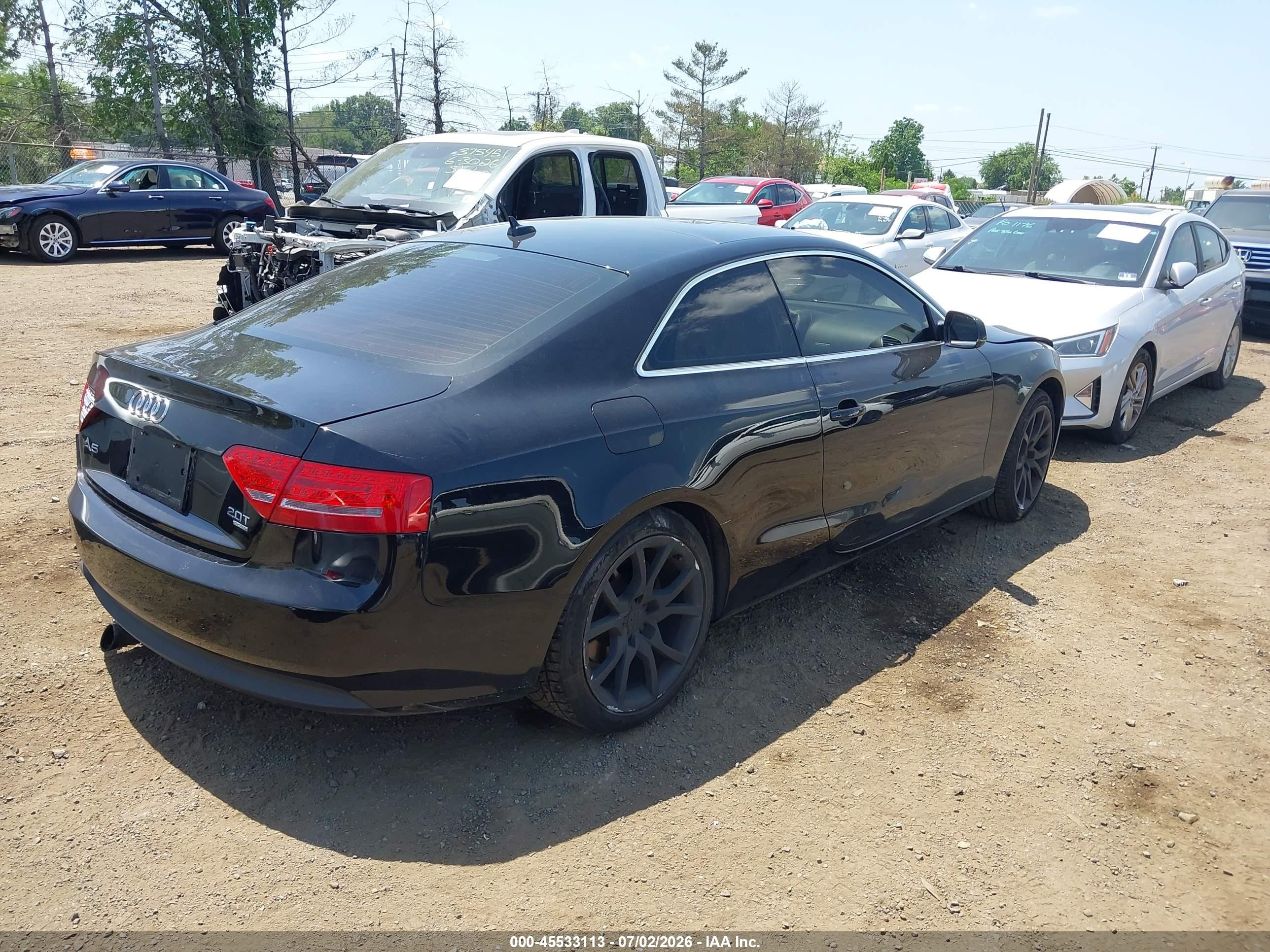 2012 Audi A5 2.0t Premium Plus Black vin: WAULFAFR2CA042575