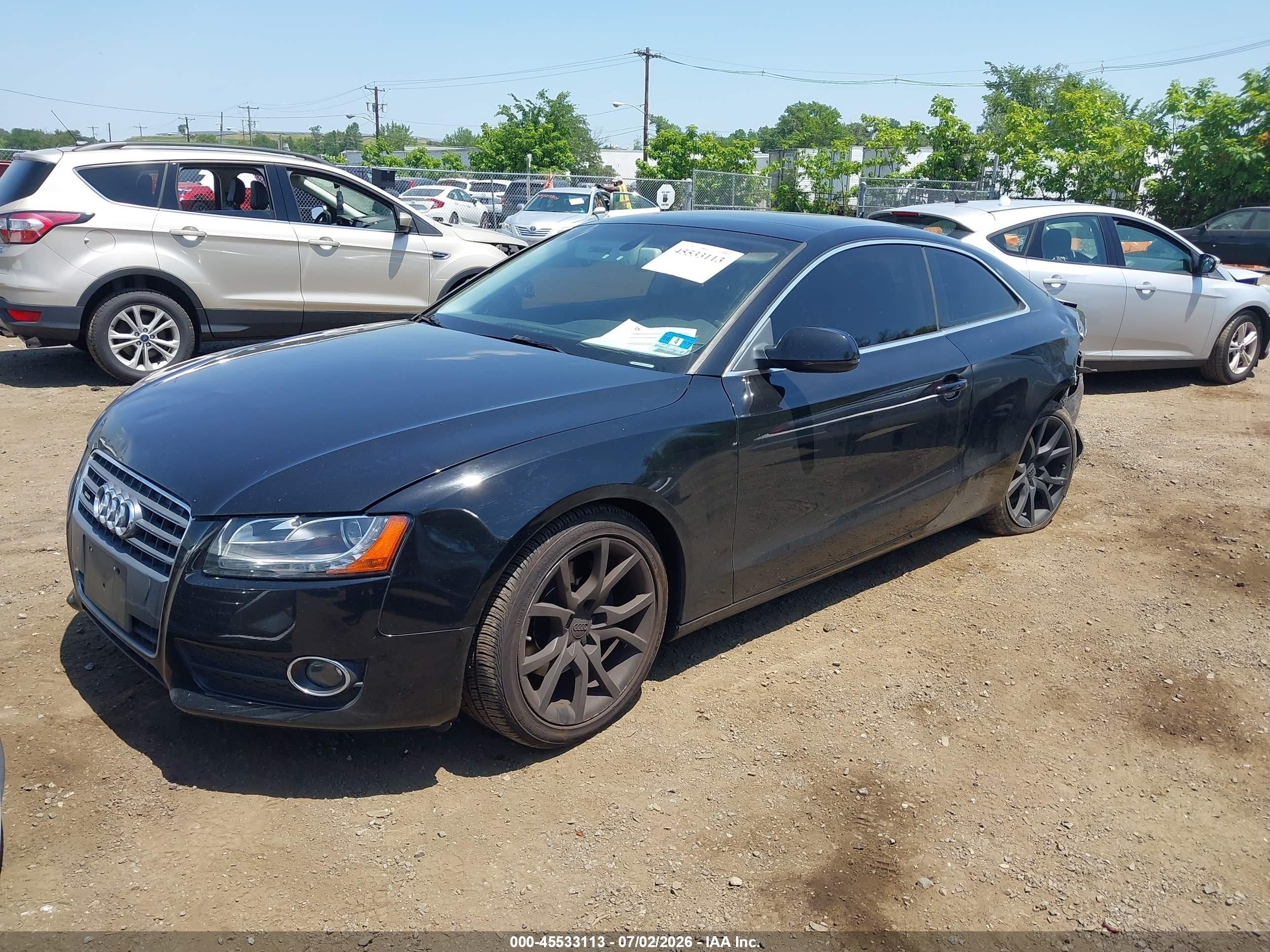 2012 Audi A5 2.0t Premium Plus Black vin: WAULFAFR2CA042575