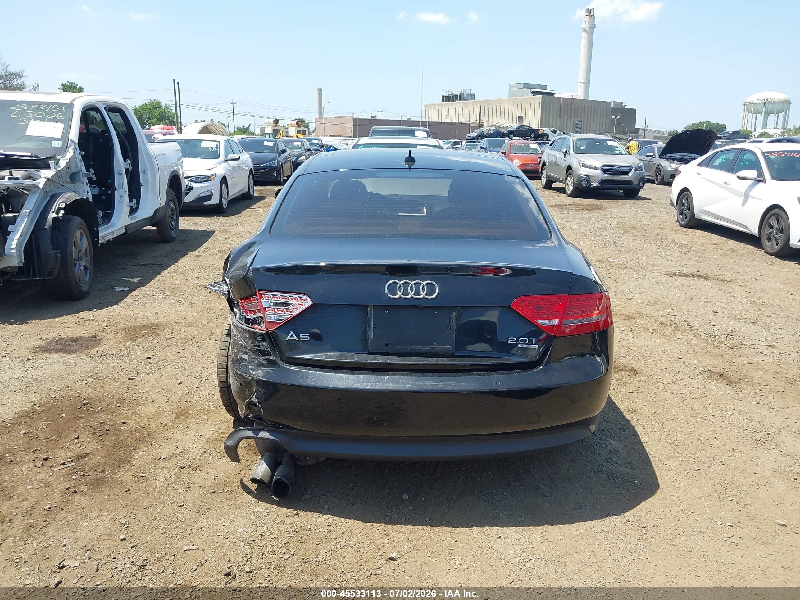 2012 Audi A5 2.0t Premium Plus Black vin: WAULFAFR2CA042575