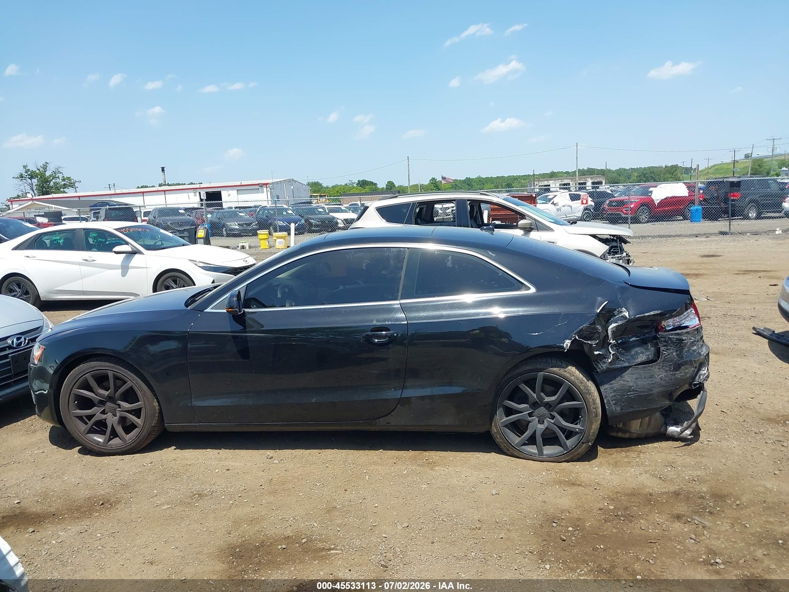2012 Audi A5 2.0t Premium Plus Black vin: WAULFAFR2CA042575