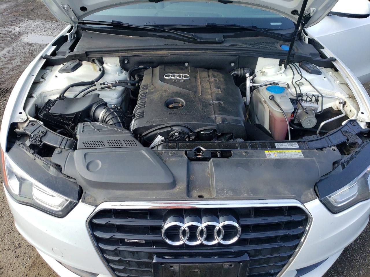 2013 Audi A5 Premium Plus White vin: WAULFAFR2DA053495