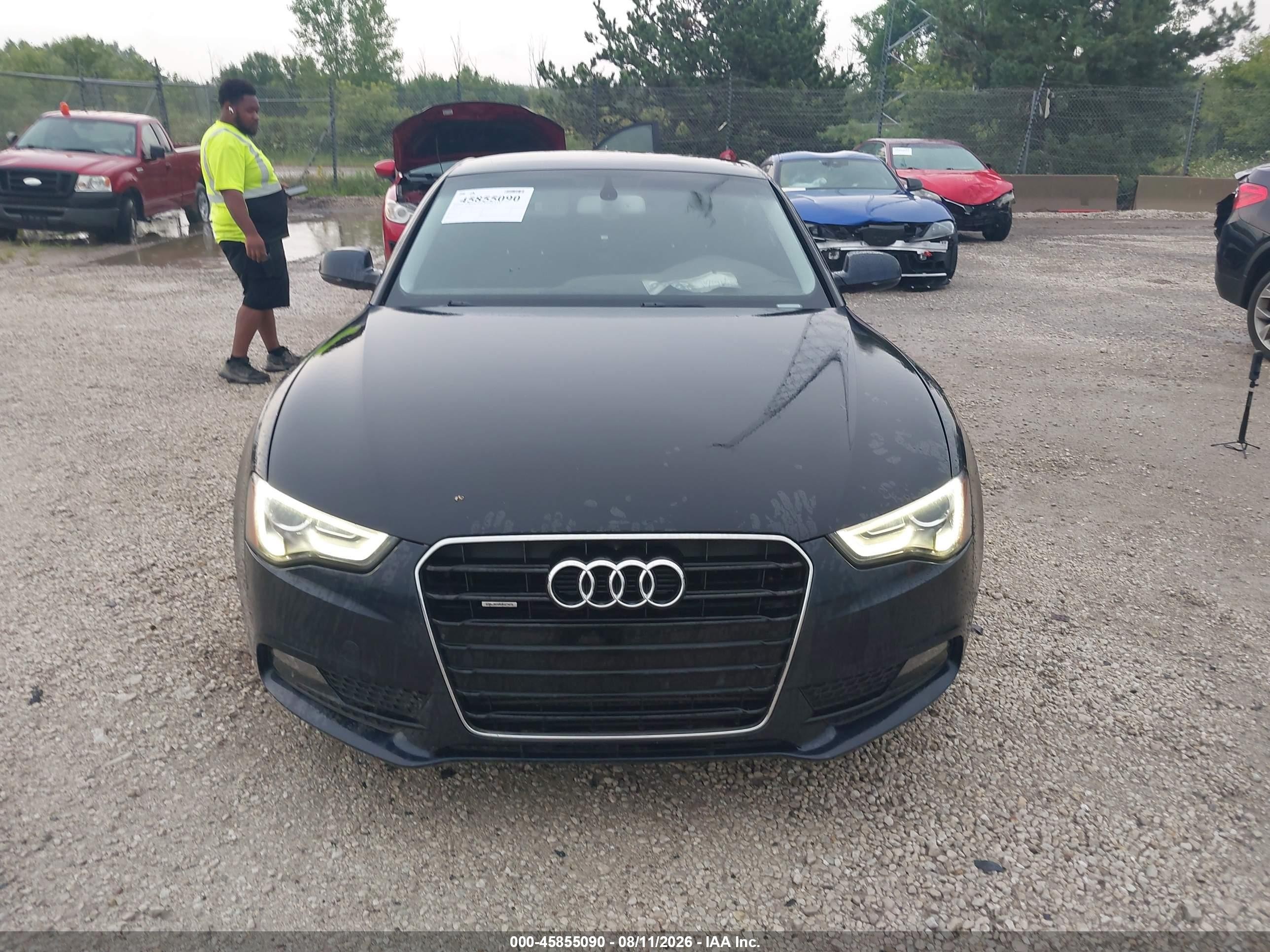 2014 Audi A5 2.0t Premium Black vin: WAULFAFR2EA034799