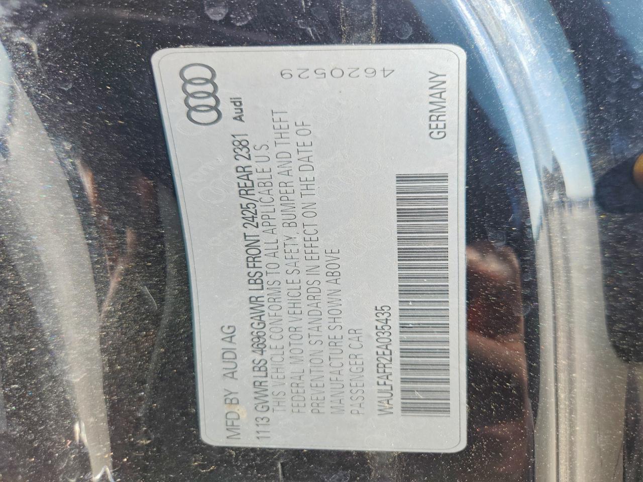 2014 Audi A5 Premium Plus Черный vin: WAULFAFR2EA035435