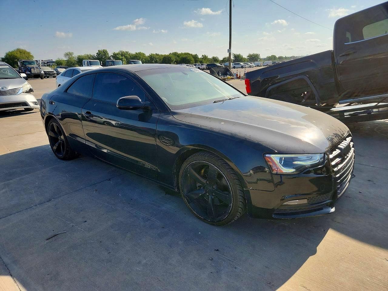 2014 Audi A5 Premium Plus Черный vin: WAULFAFR2EA035435