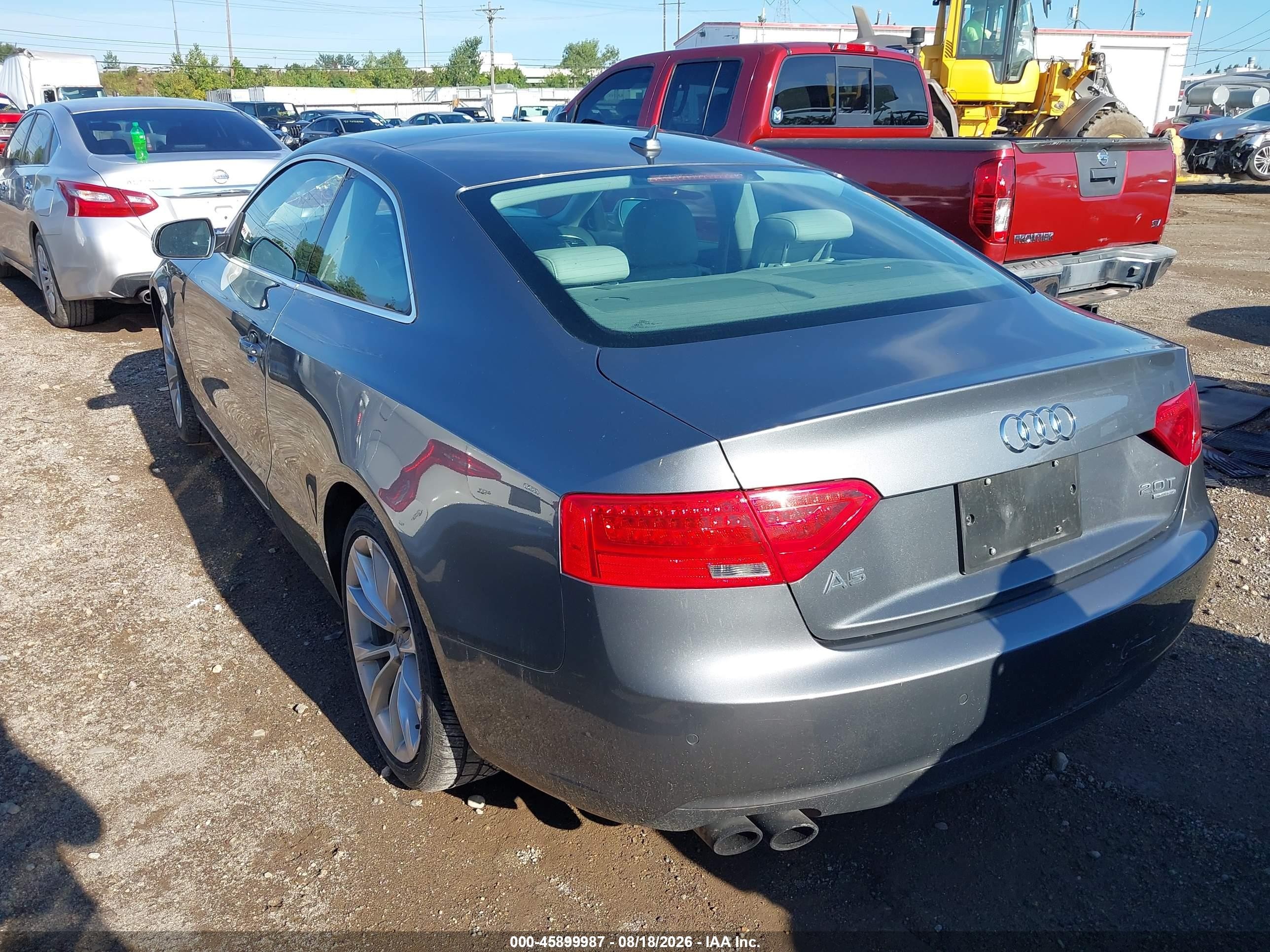 2014 Audi A5 2.0t Premium Gray vin: WAULFAFR2EA075269