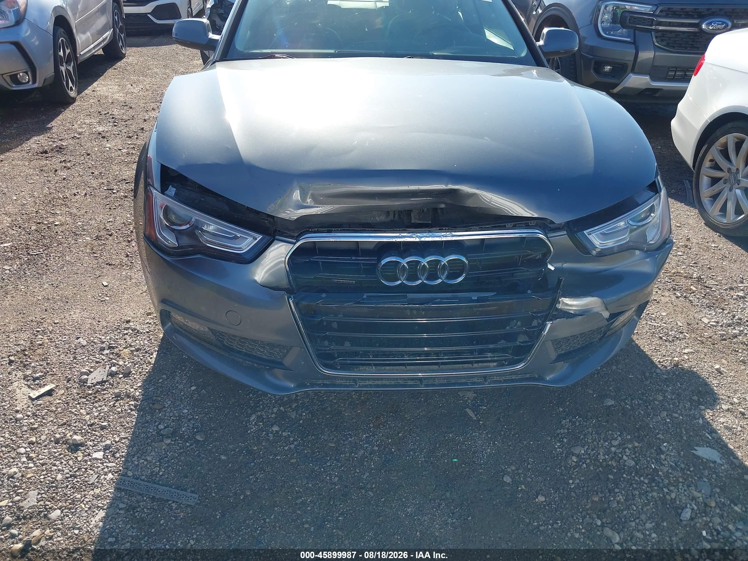 2014 Audi A5 2.0t Premium Gray vin: WAULFAFR2EA075269