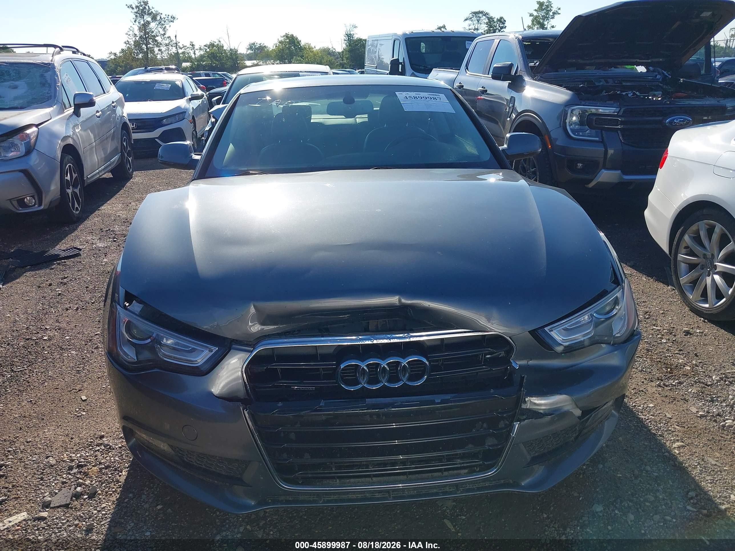 2014 Audi A5 2.0t Premium Gray vin: WAULFAFR2EA075269