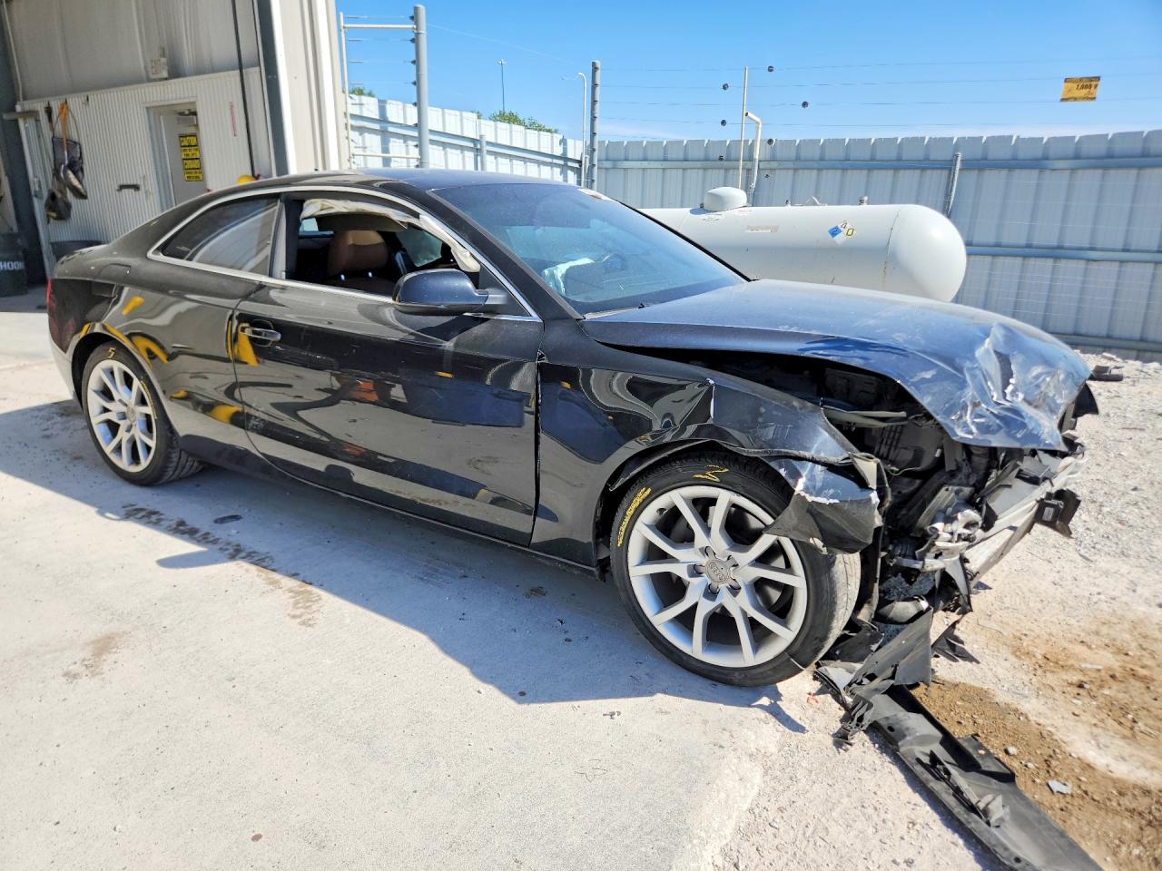 2012 Audi A5 Premium Plus Black vin: WAULFAFR3CA037076
