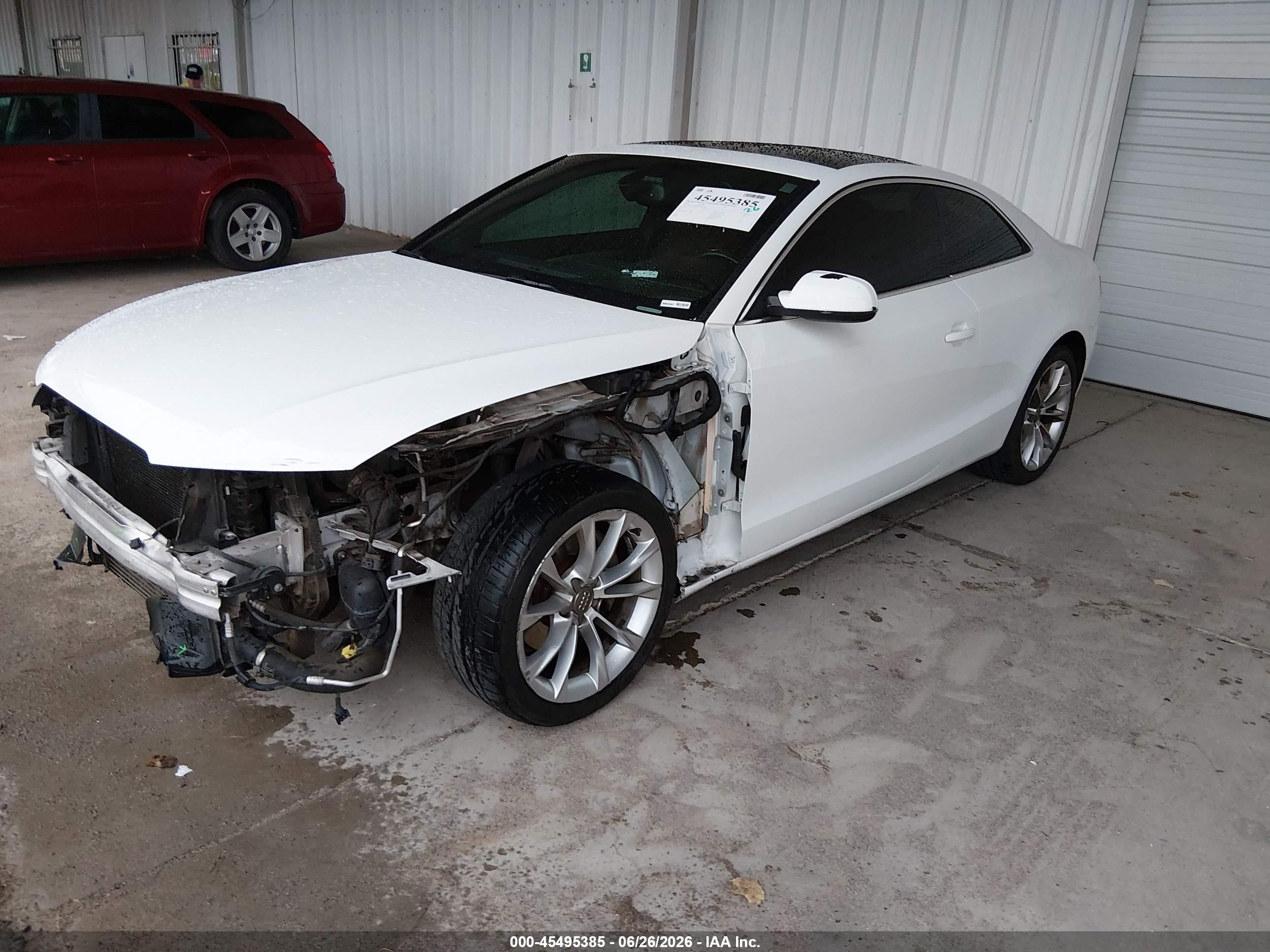 2014 Audi A5 2.0t Premium White vin: WAULFAFR3EA013718