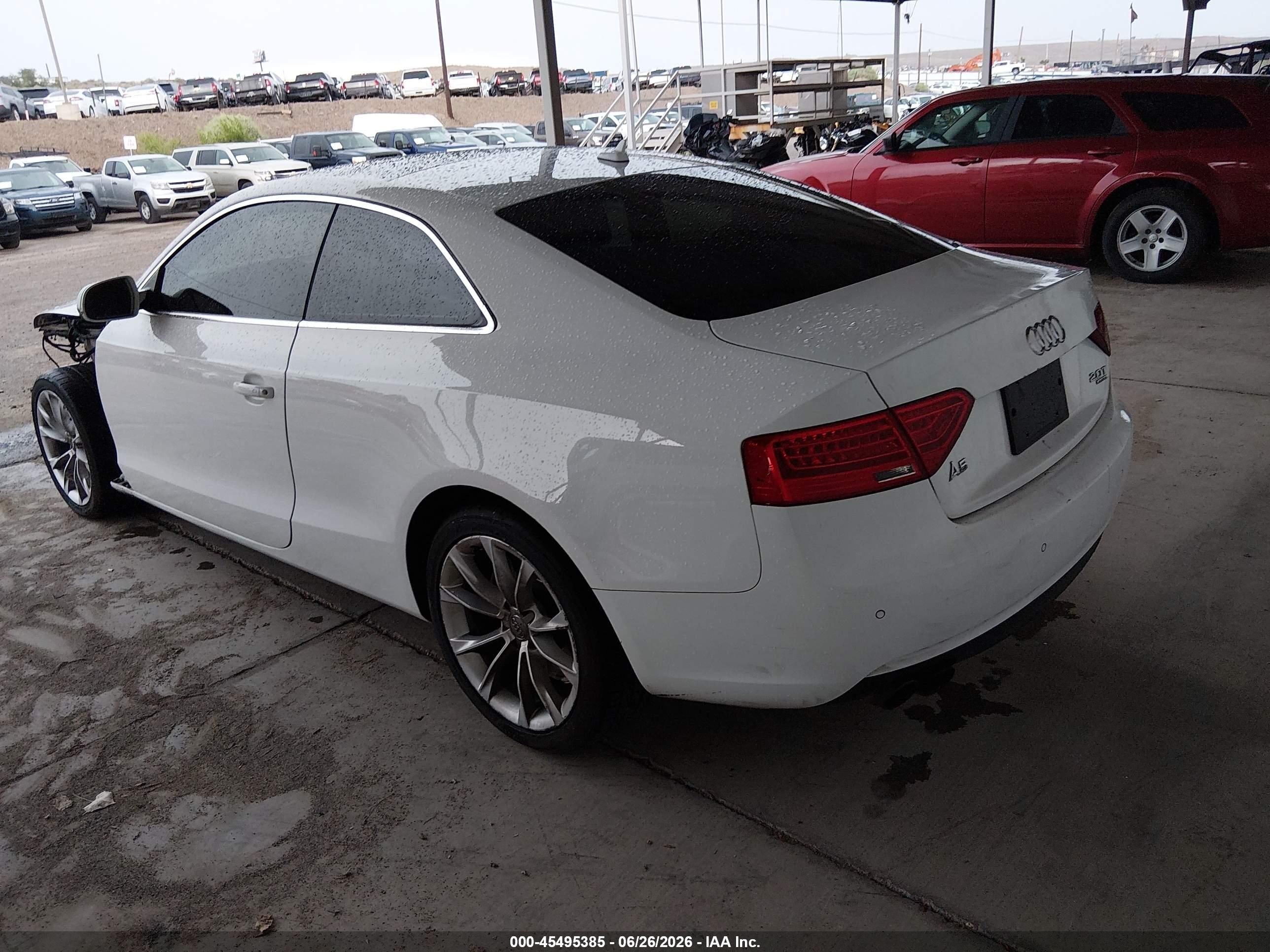 2014 Audi A5 2.0t Premium White vin: WAULFAFR3EA013718