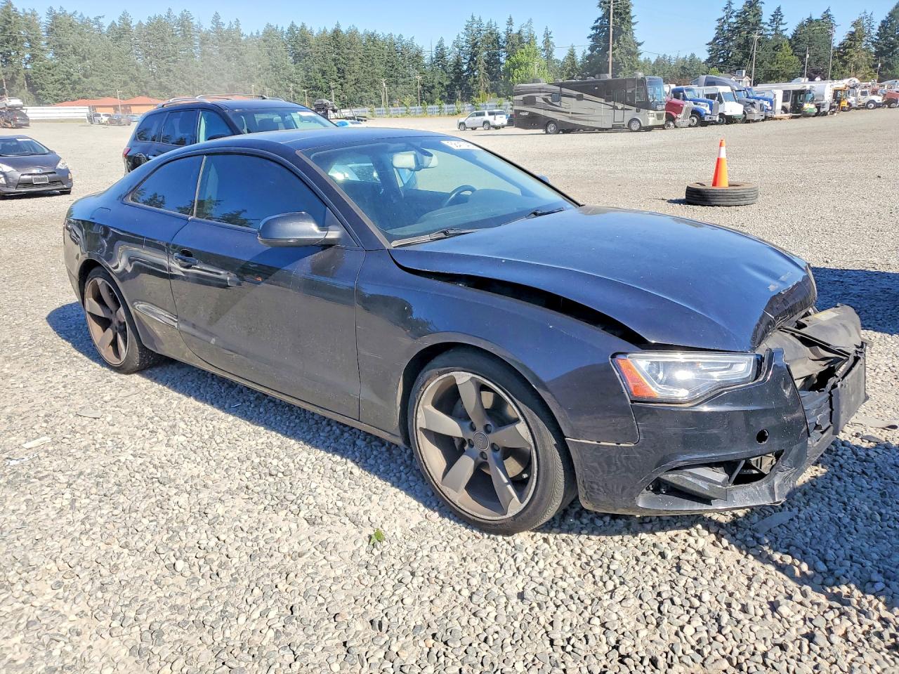 2014 Audi A5 Premium Plus Black vin: WAULFAFR3EA029627