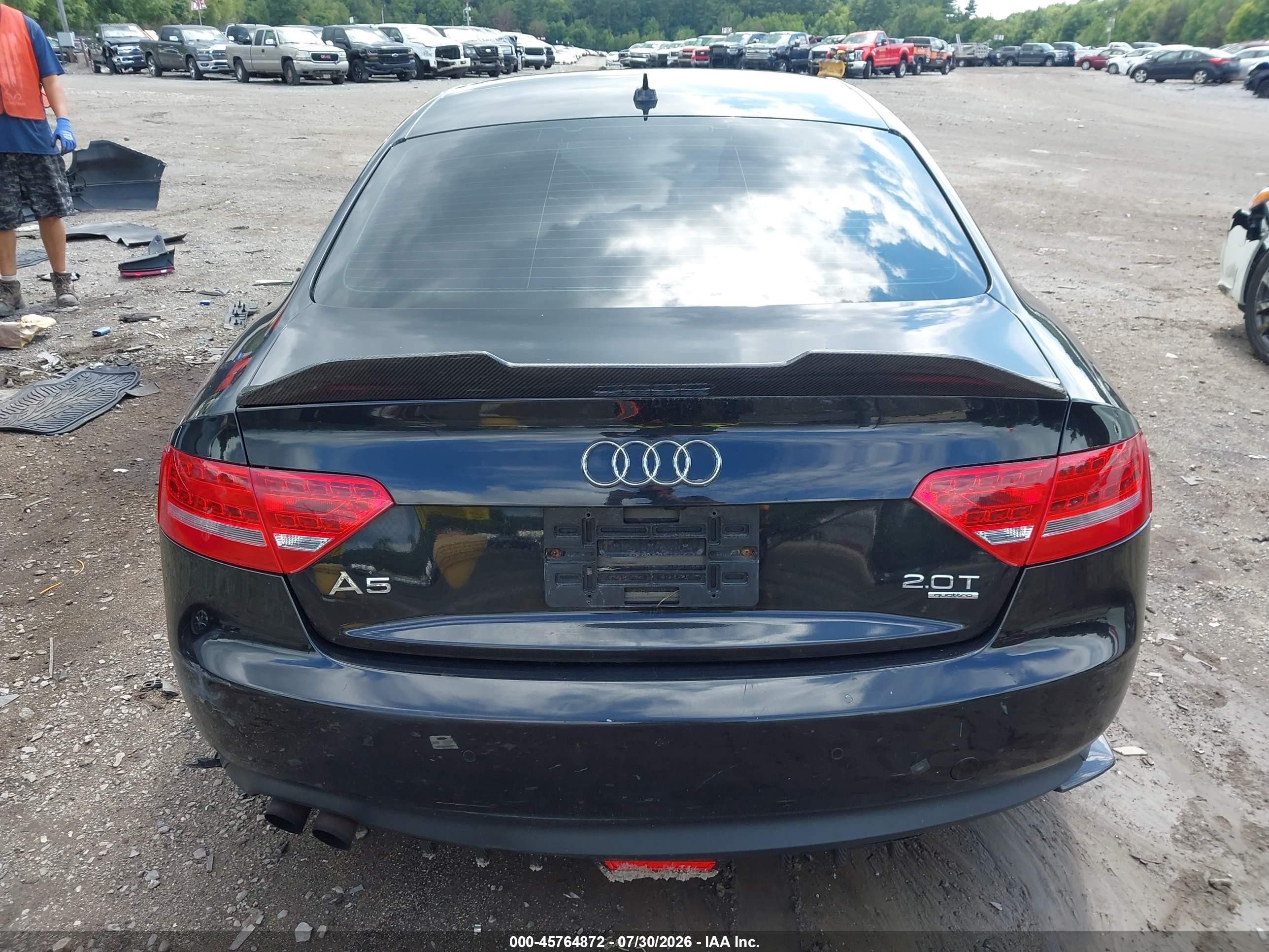 2011 Audi A5 2.0t Premium Черный vin: WAULFAFR4BA081733