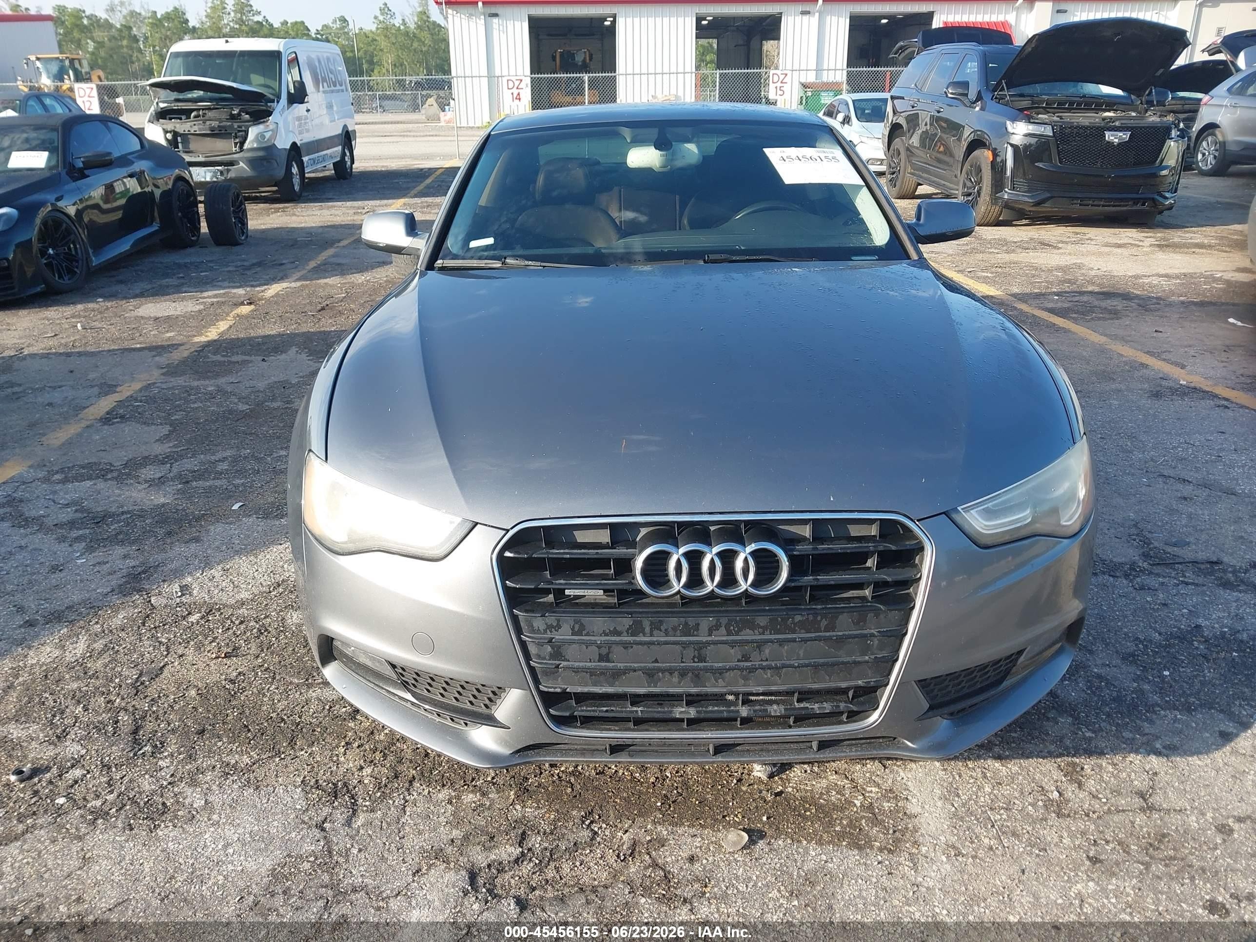2014 Audi A5 2.0t Premium Gray vin: WAULFAFR4EA014182