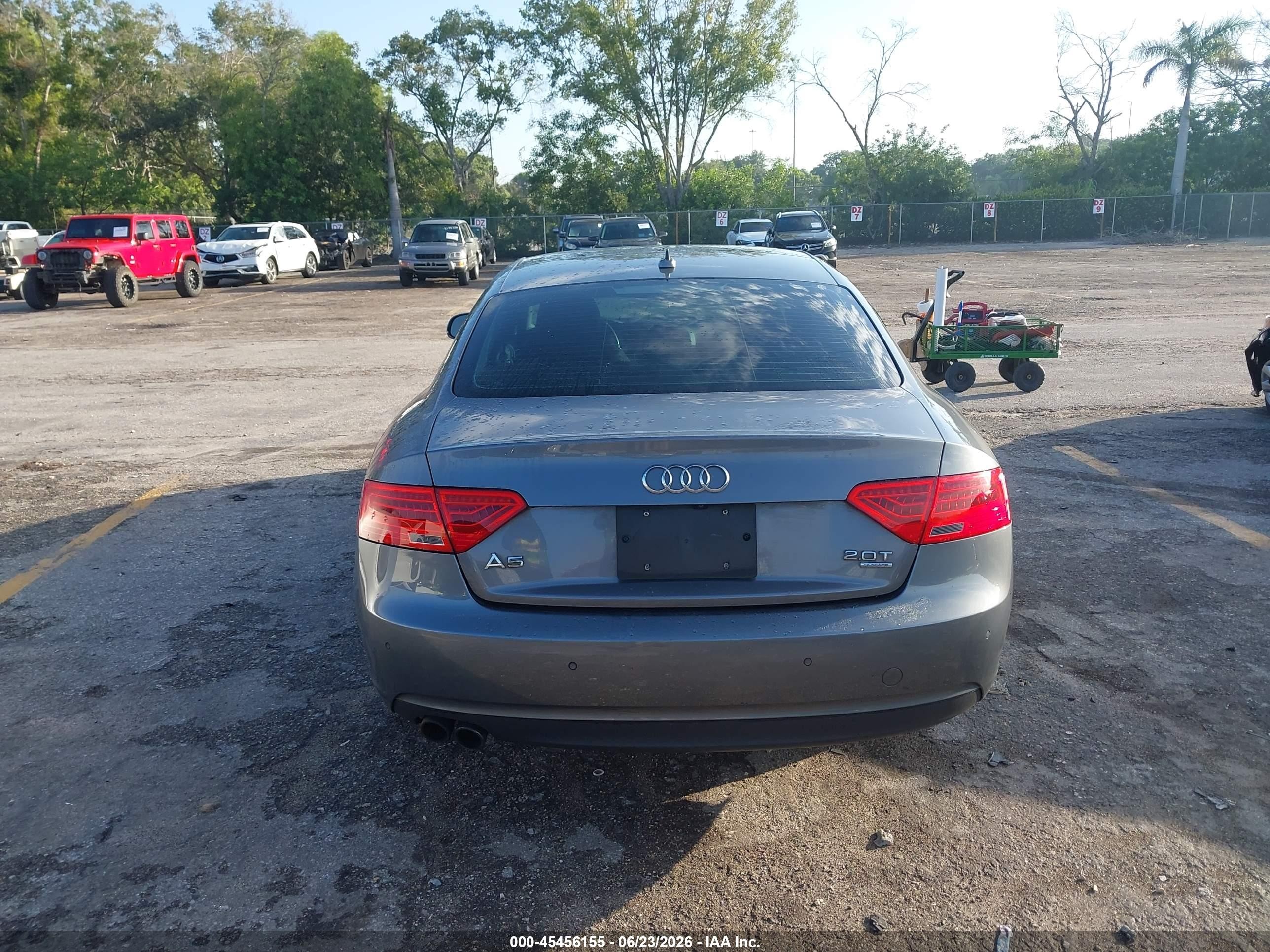 2014 Audi A5 2.0t Premium Gray vin: WAULFAFR4EA014182