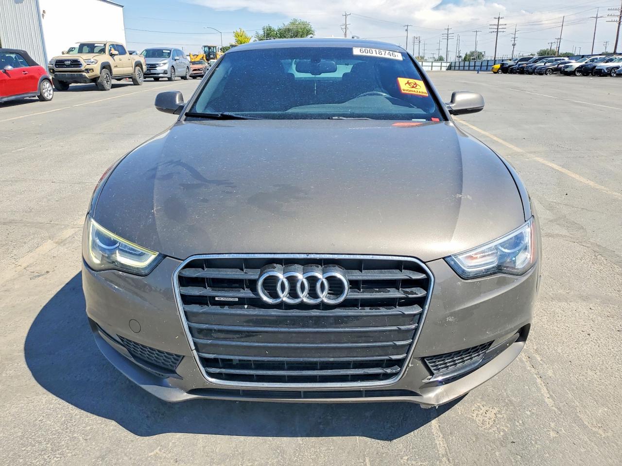 2014 Audi A5 Premium Plus Brown vin: WAULFAFR4EA019995