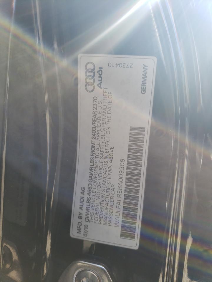 2011 Audi A5 Premium Plus Black vin: WAULFAFR5BA009309