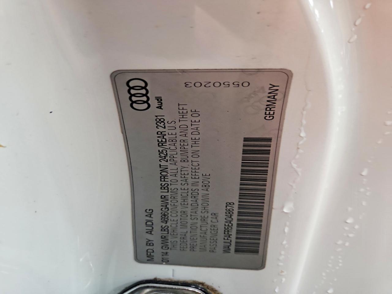 2014 Audi A5 Premium Plus Two Tone vin: WAULFAFR5EA048678