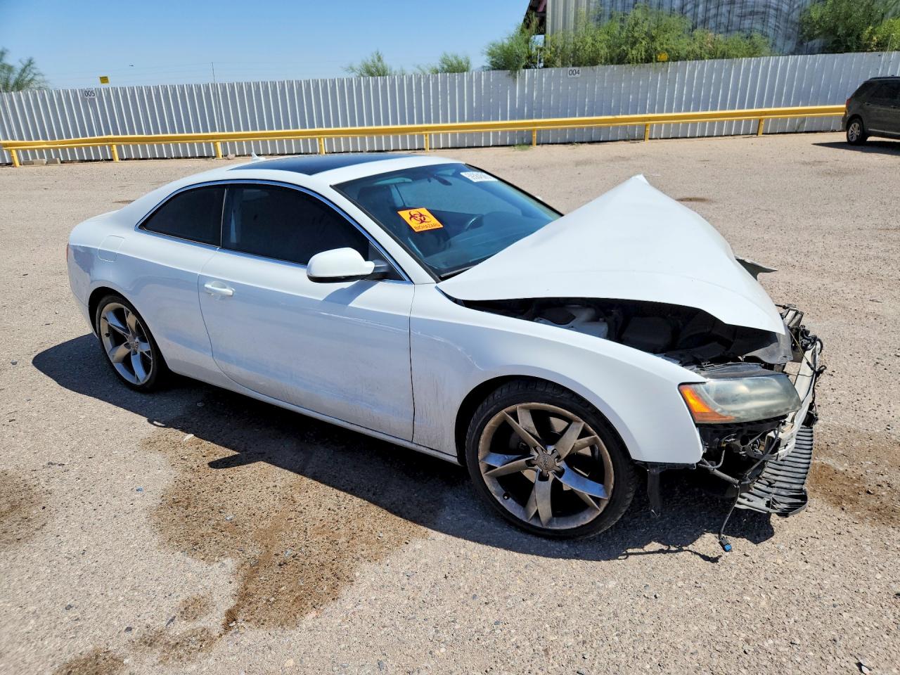 2012 Audi A5 Premium Plus White vin: WAULFAFR6CA016089
