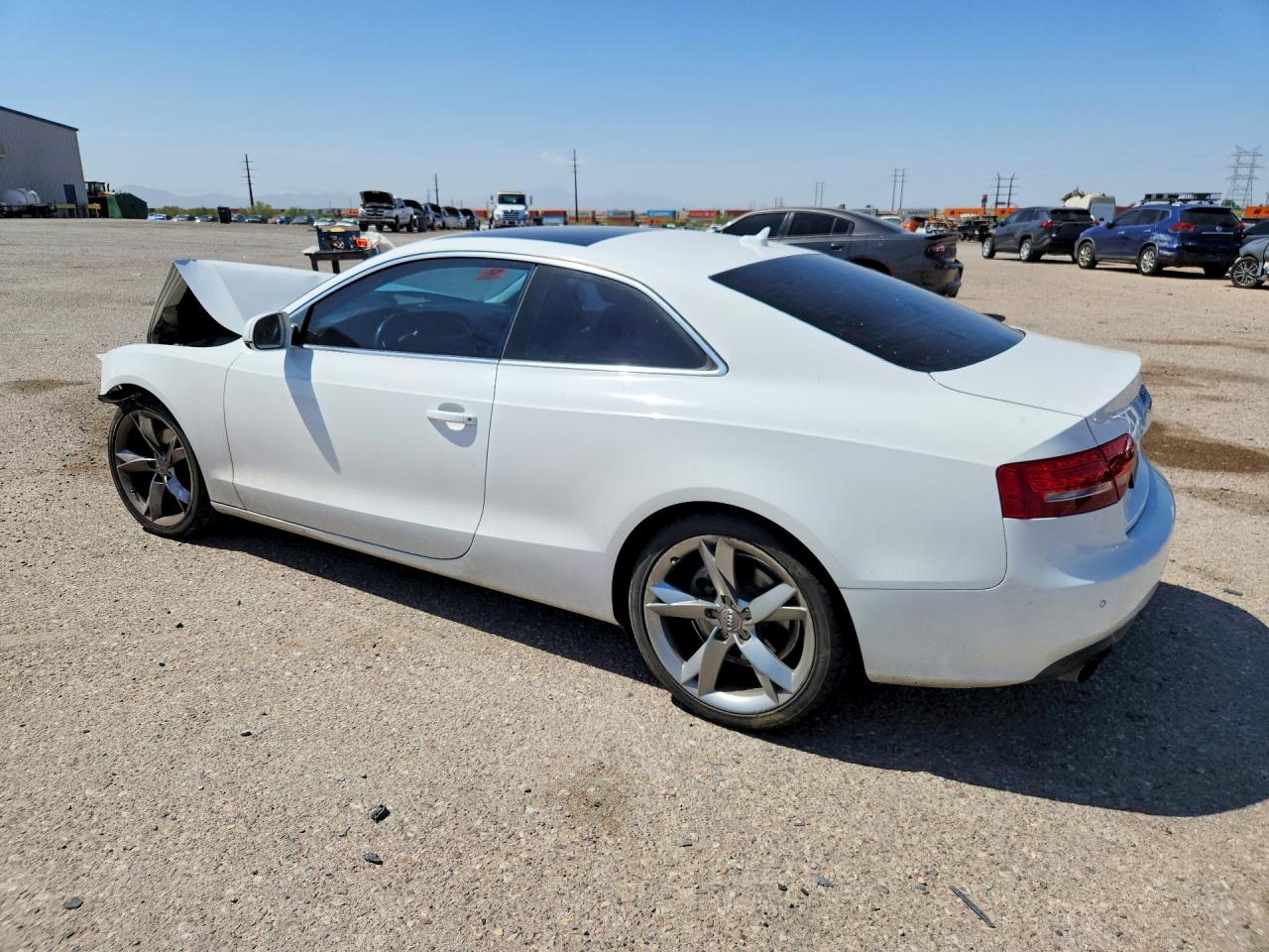 2012 Audi A5 Premium Plus White vin: WAULFAFR6CA016089