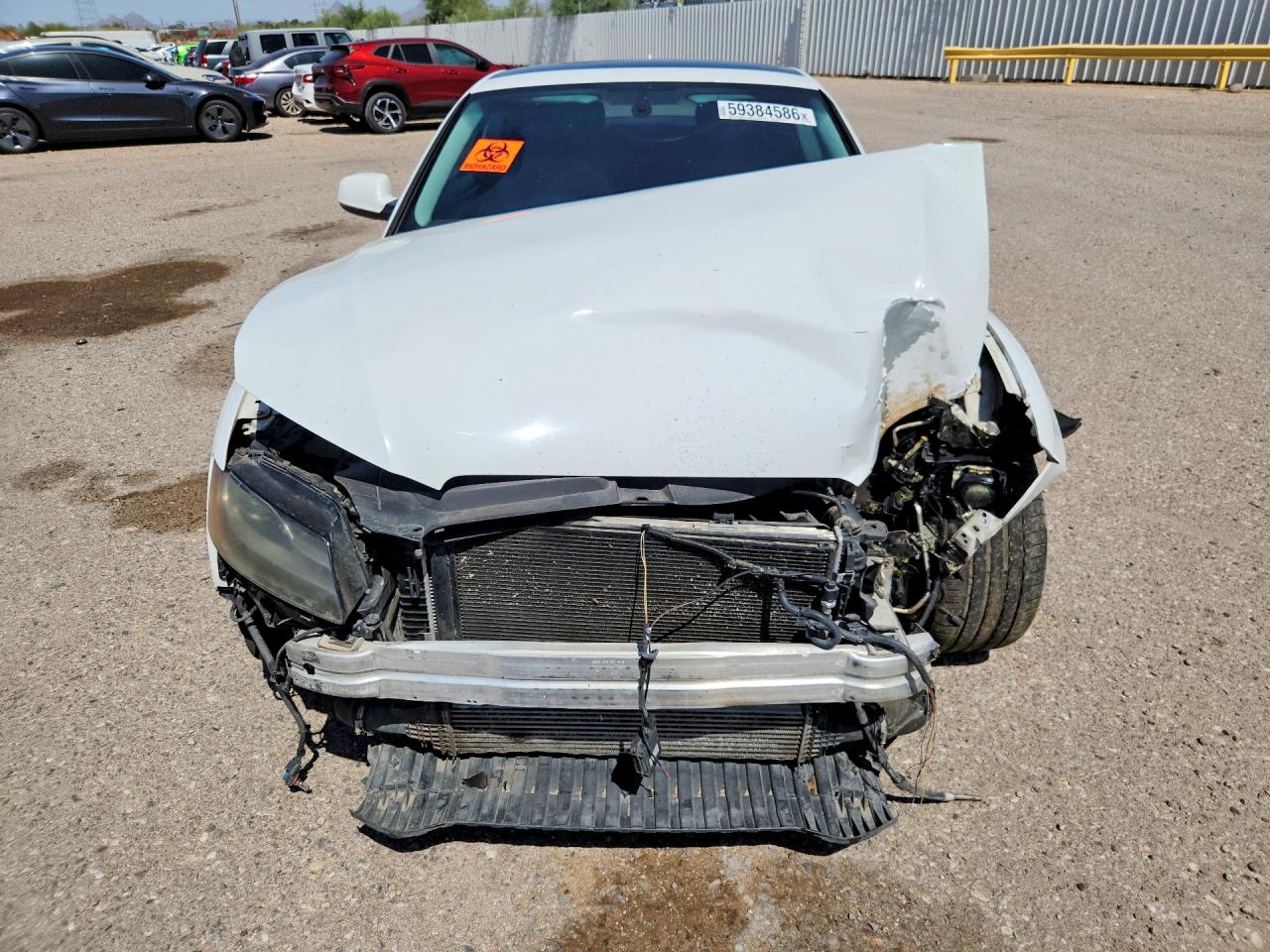 2012 Audi A5 Premium Plus White vin: WAULFAFR6CA016089