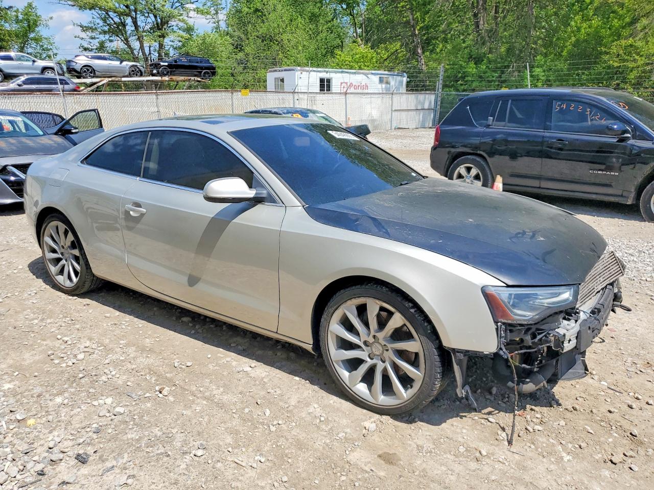 2013 Audi A5 Premium Plus Silver vin: WAULFAFR6DA008785