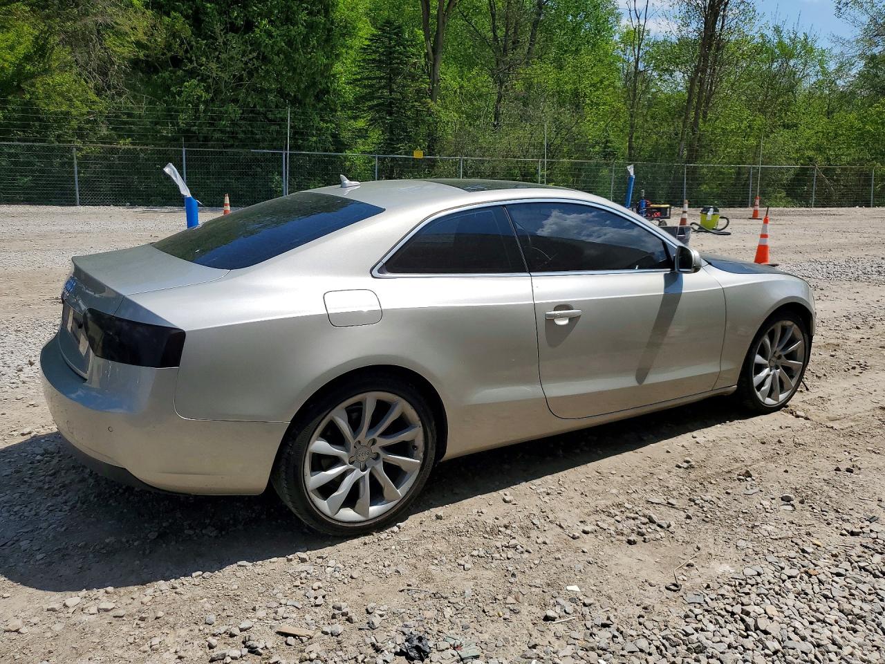 2013 Audi A5 Premium Plus Silver vin: WAULFAFR6DA008785