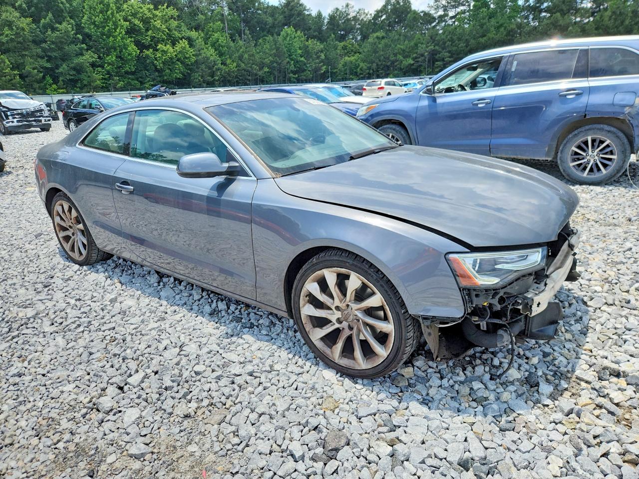 2014 Audi A5 Premium Plus Gray vin: WAULFAFR6EA024518