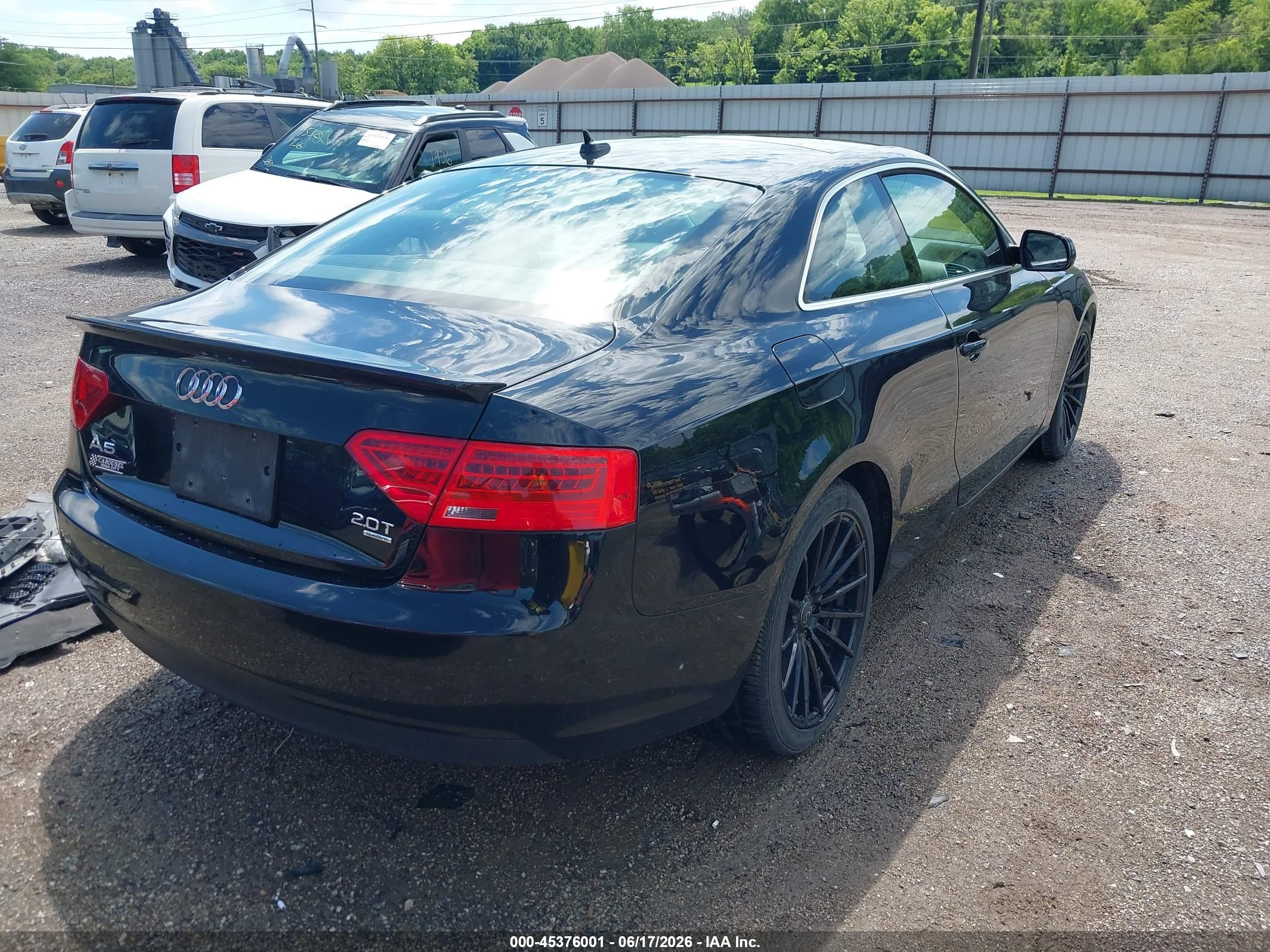 2014 Audi A5 2.0t Premium Black vin: WAULFAFR6EA024888