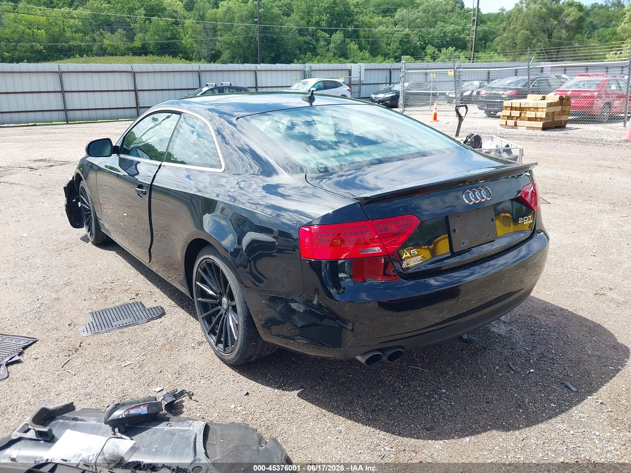 2014 Audi A5 2.0t Premium Black vin: WAULFAFR6EA024888