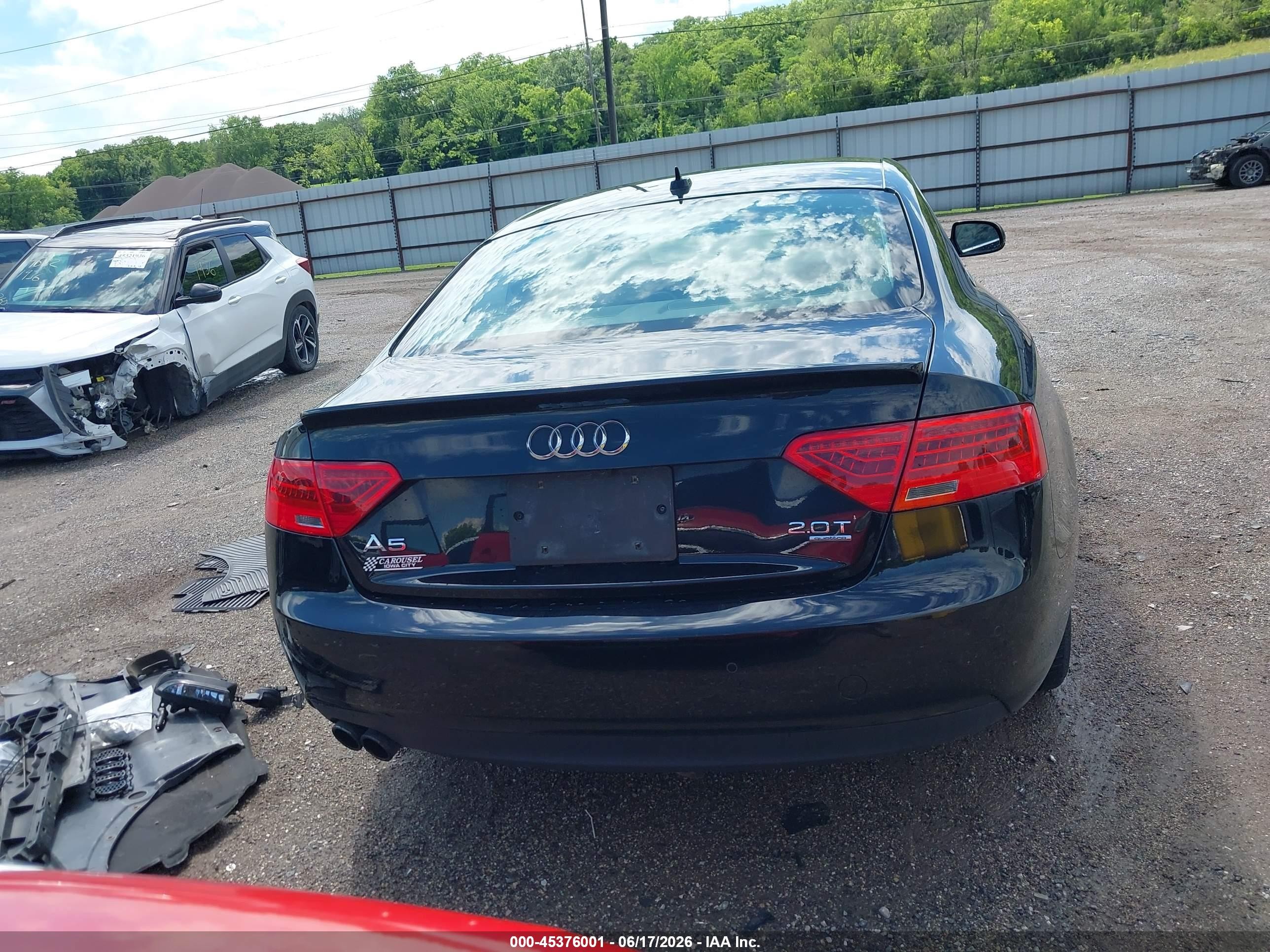 2014 Audi A5 2.0t Premium Black vin: WAULFAFR6EA024888