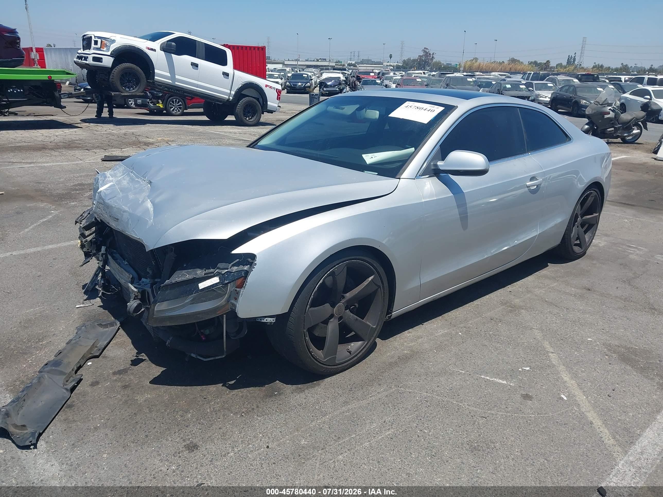 2010 Audi A5 2.0t Premium Silver vin: WAULFAFR7AA016664
