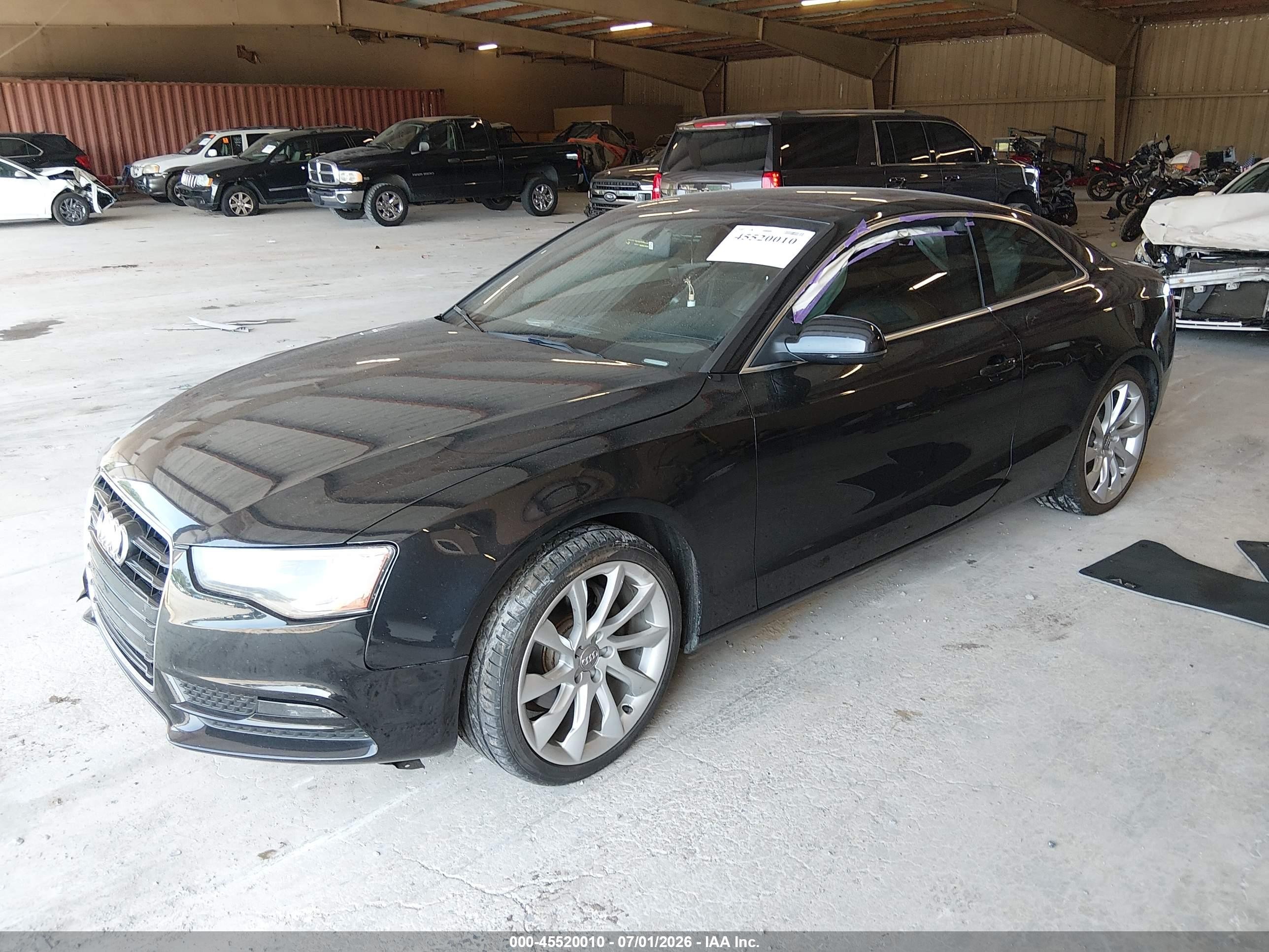 2013 Audi A5 2.0t Premium Black vin: WAULFAFR7DA057400