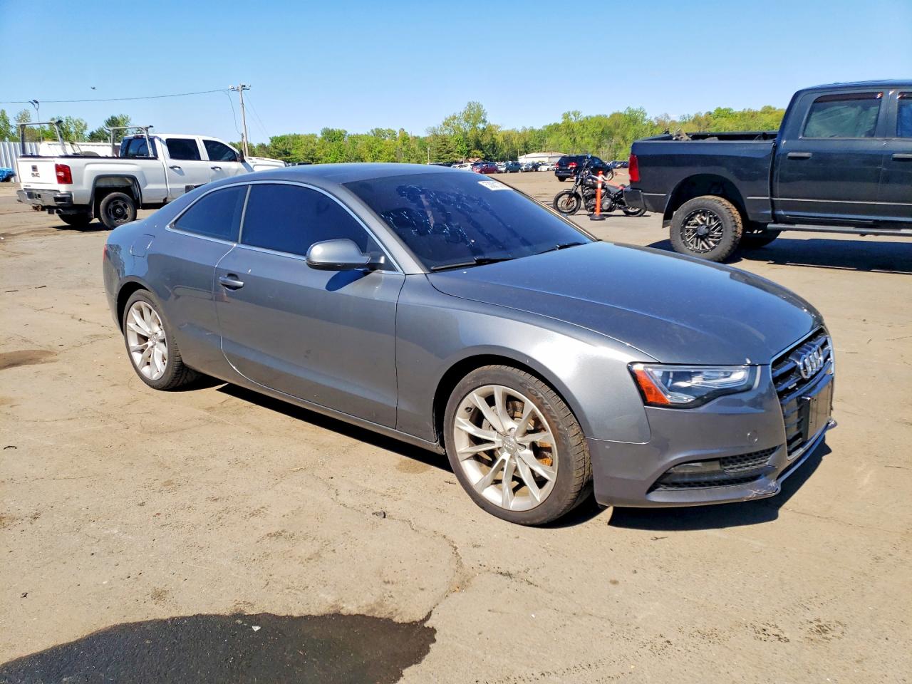 2014 Audi A5 Premium Plus Charcoal vin: WAULFAFR7EA002768