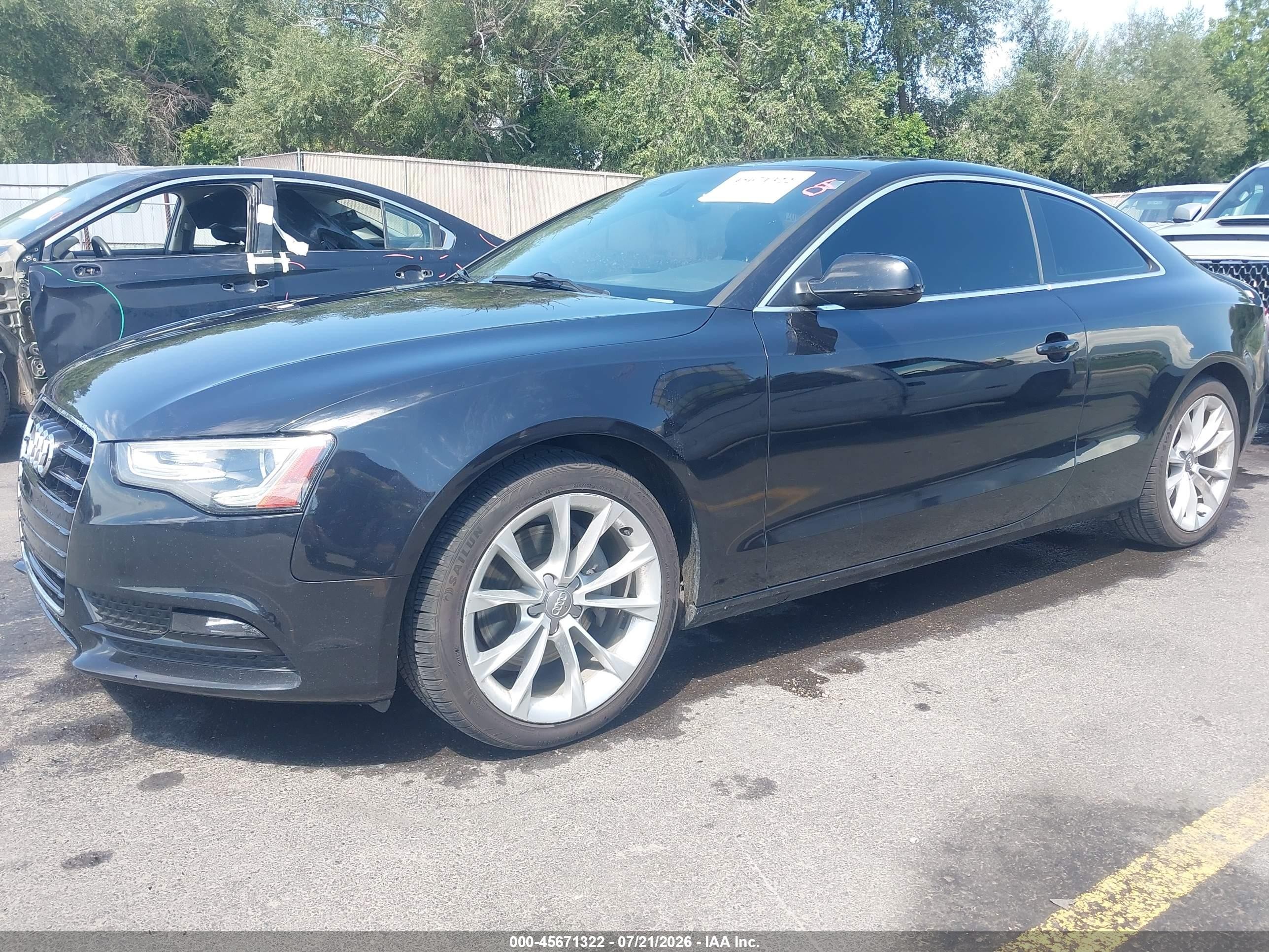 2014 Audi A5 2.0t Premium Black vin: WAULFAFR7EA011275