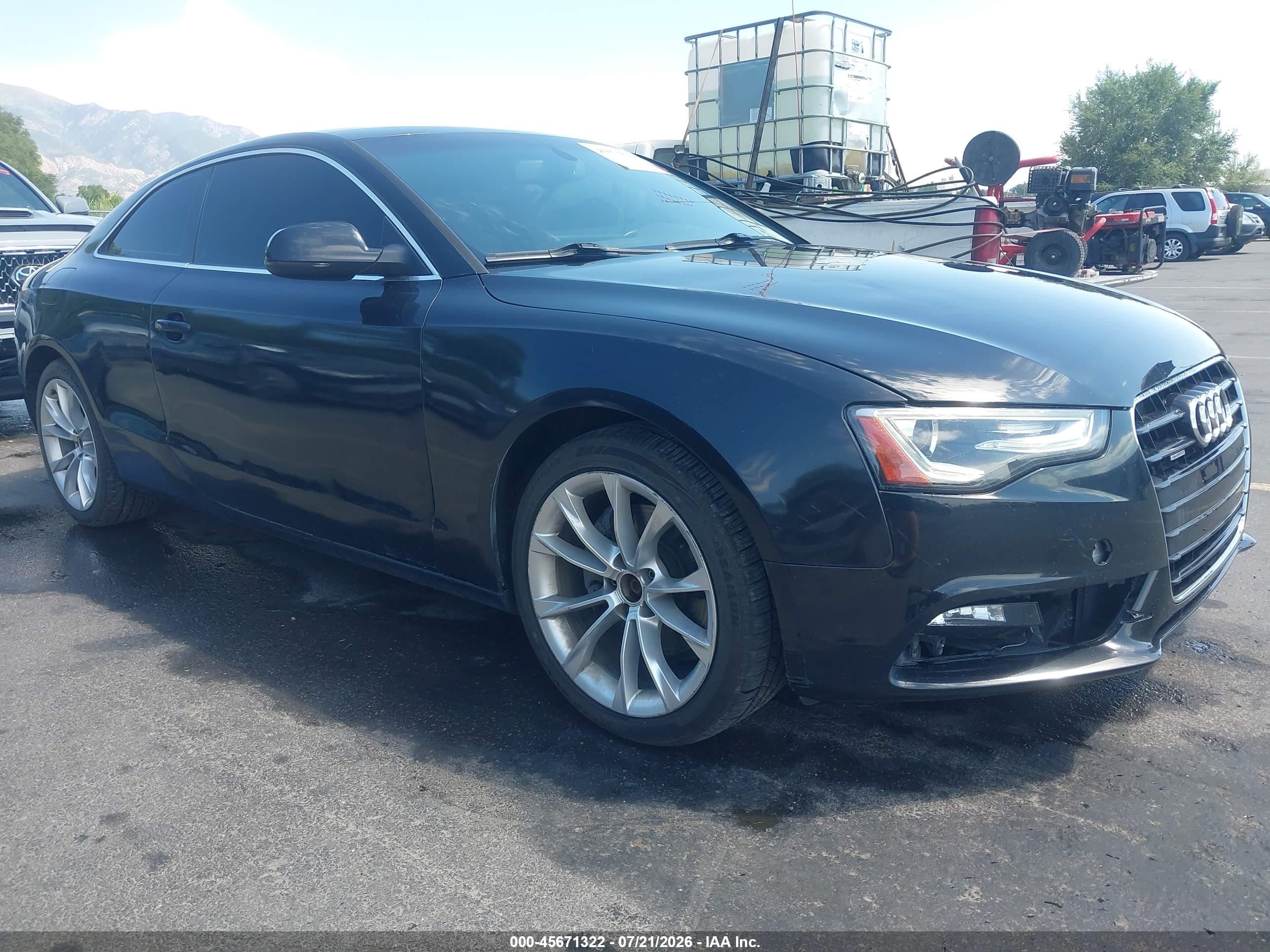 2014 Audi A5 2.0t Premium Black vin: WAULFAFR7EA011275