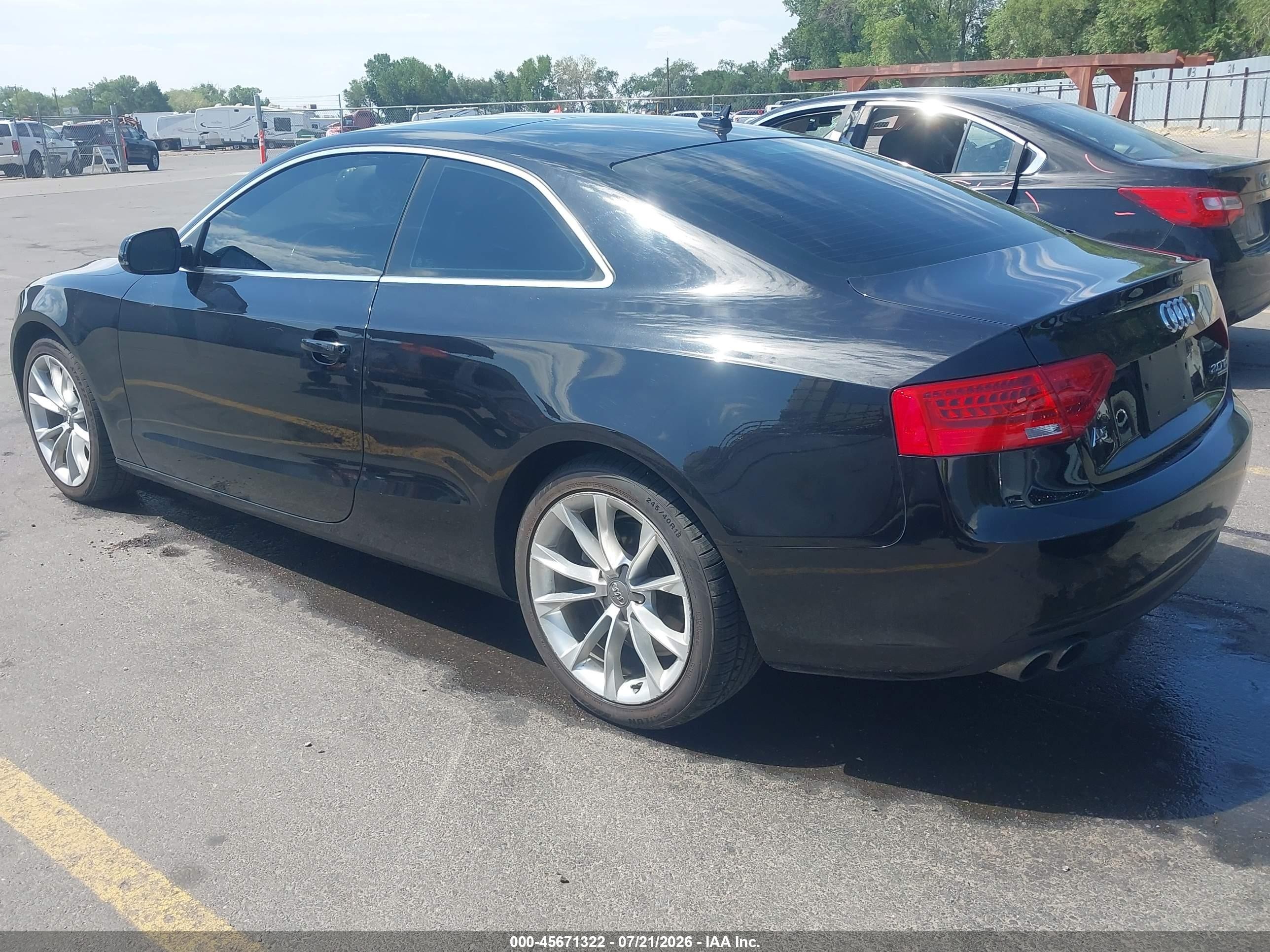 2014 Audi A5 2.0t Premium Black vin: WAULFAFR7EA011275