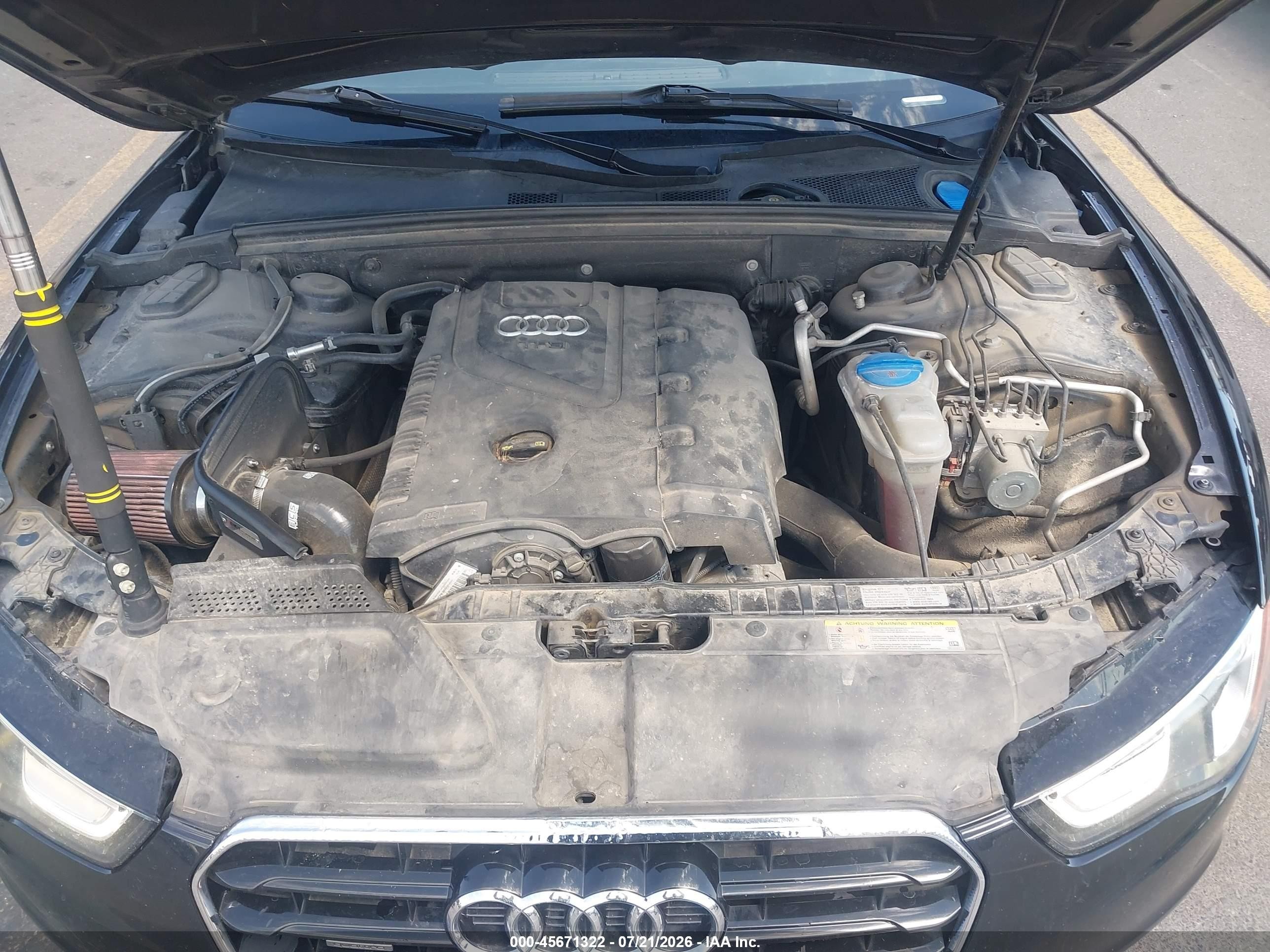 2014 Audi A5 2.0t Premium Black vin: WAULFAFR7EA011275