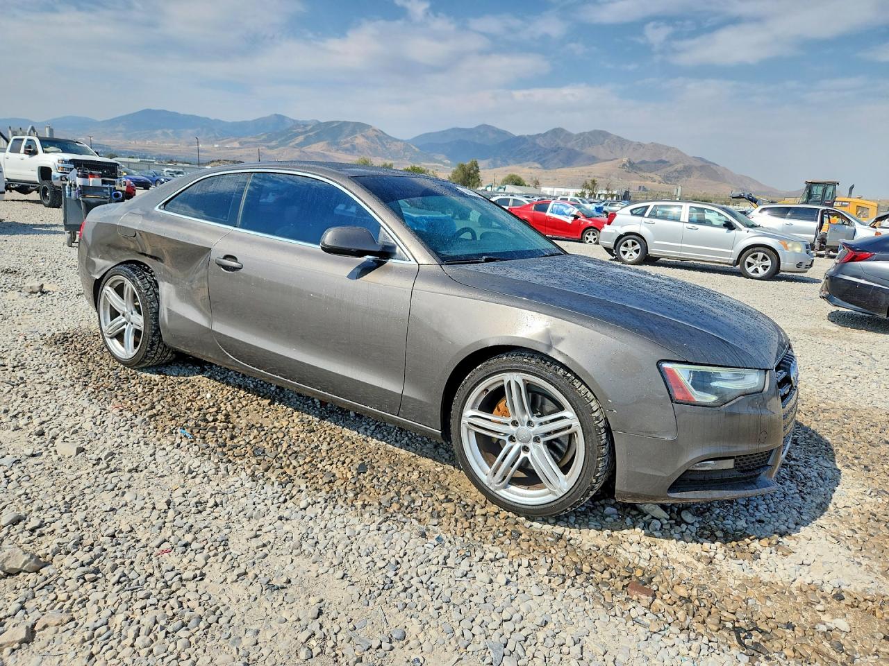 2014 Audi A5 Premium Plus Gray vin: WAULFAFR7EA038458