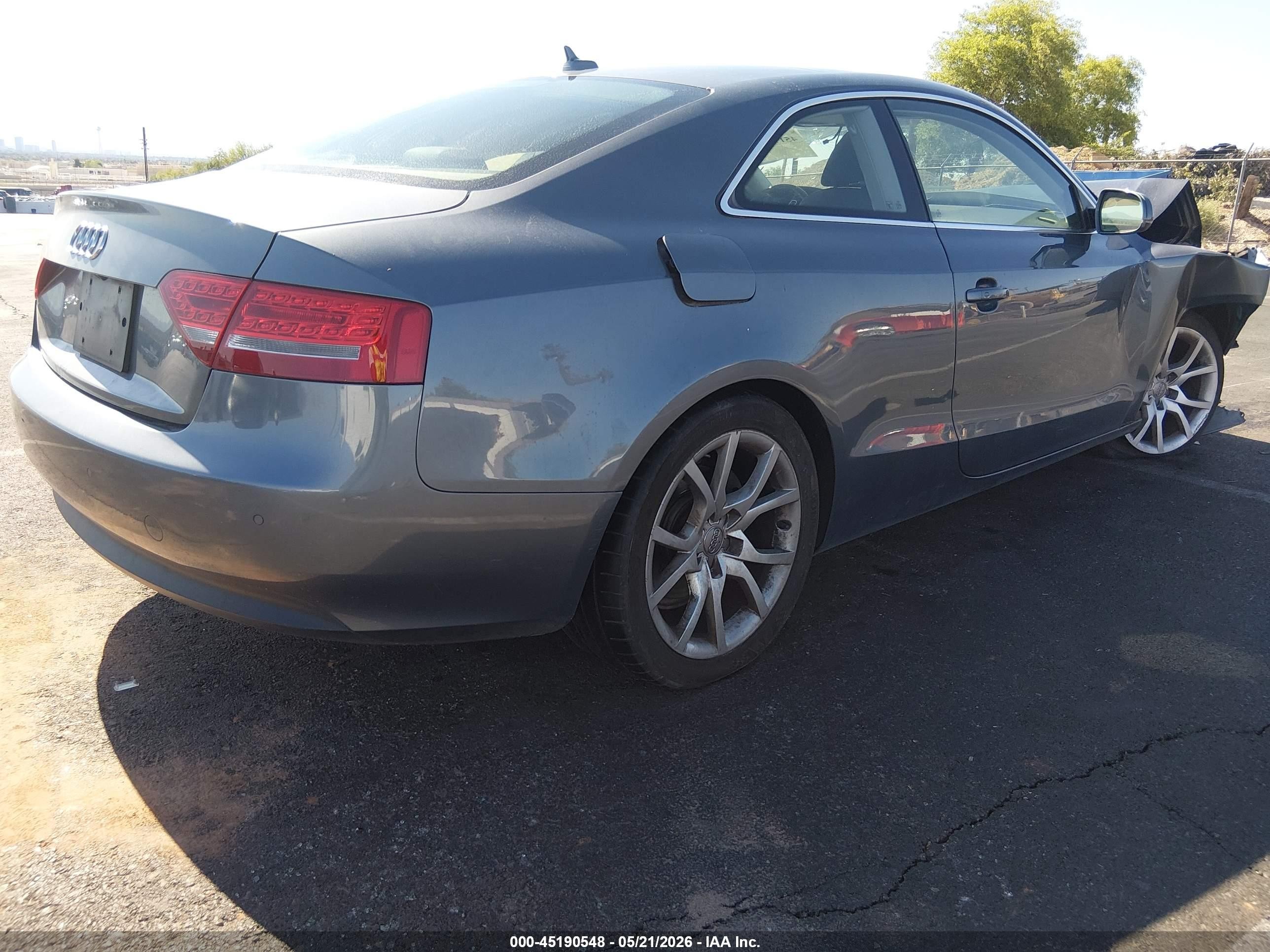 2012 Audi A5 2.0t Premium Gray vin: WAULFAFR8CA003084