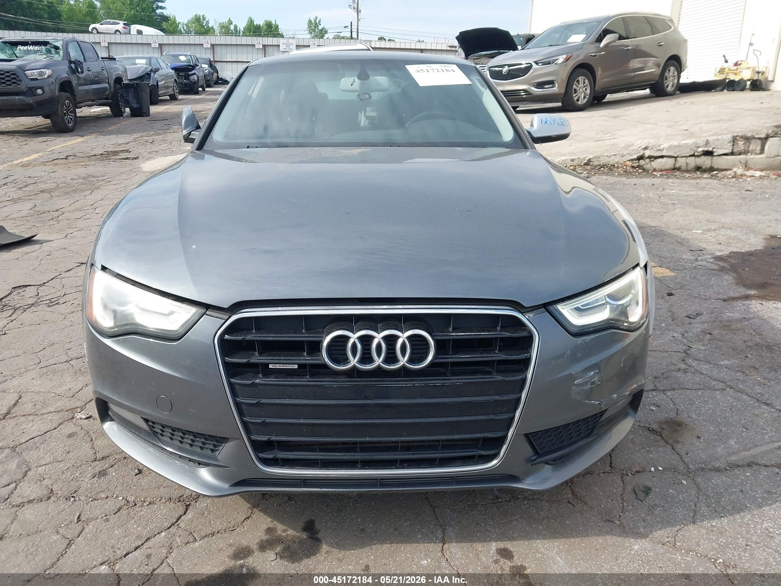 2013 Audi A5 2.0t Premium Gray vin: WAULFAFR8DA002311