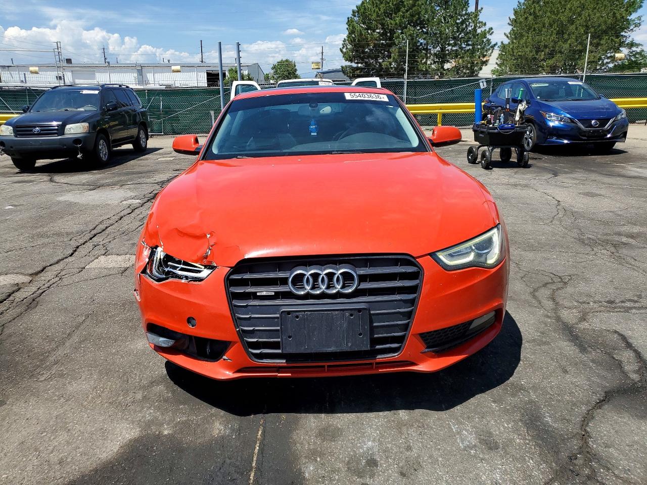 2014 Audi A5 Premium Plus Orange vin: WAULFAFR8EA061263