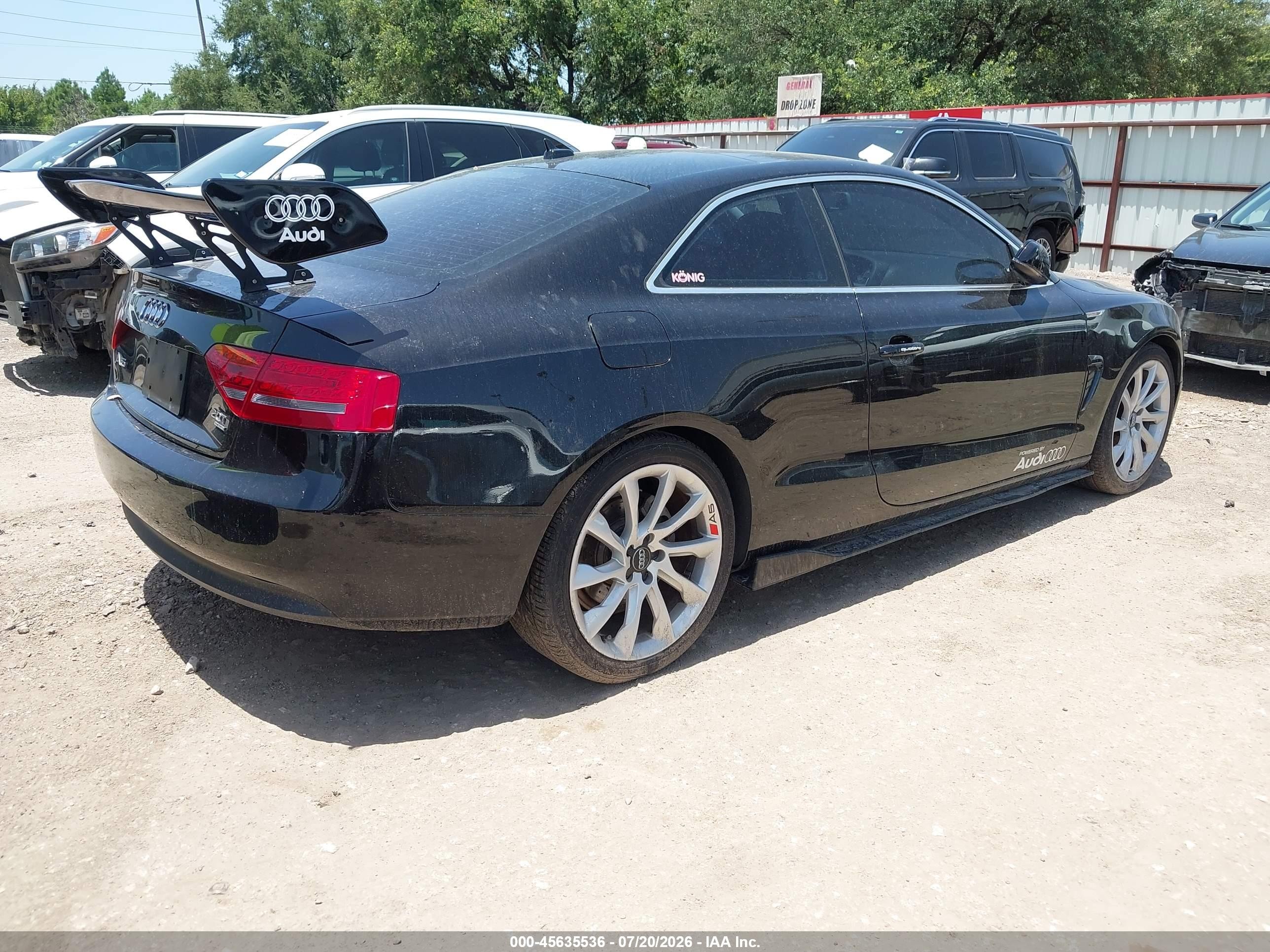2011 Audi A5 2.0t Premium Black vin: WAULFAFR9BA075569